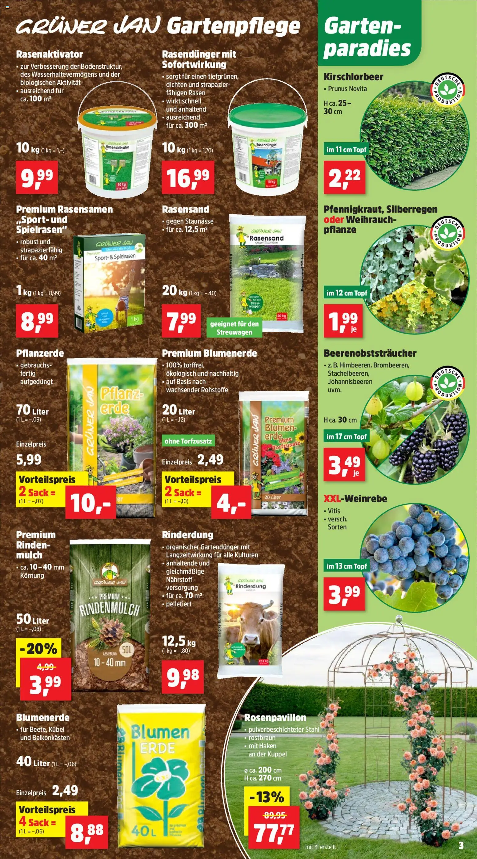 Thomas Philipps Prospekt – gültig ab 11.05.2026 | Seite: 3 | Produkte: Rindenmulch, Pflanzerde, Blumen, Blumenerde