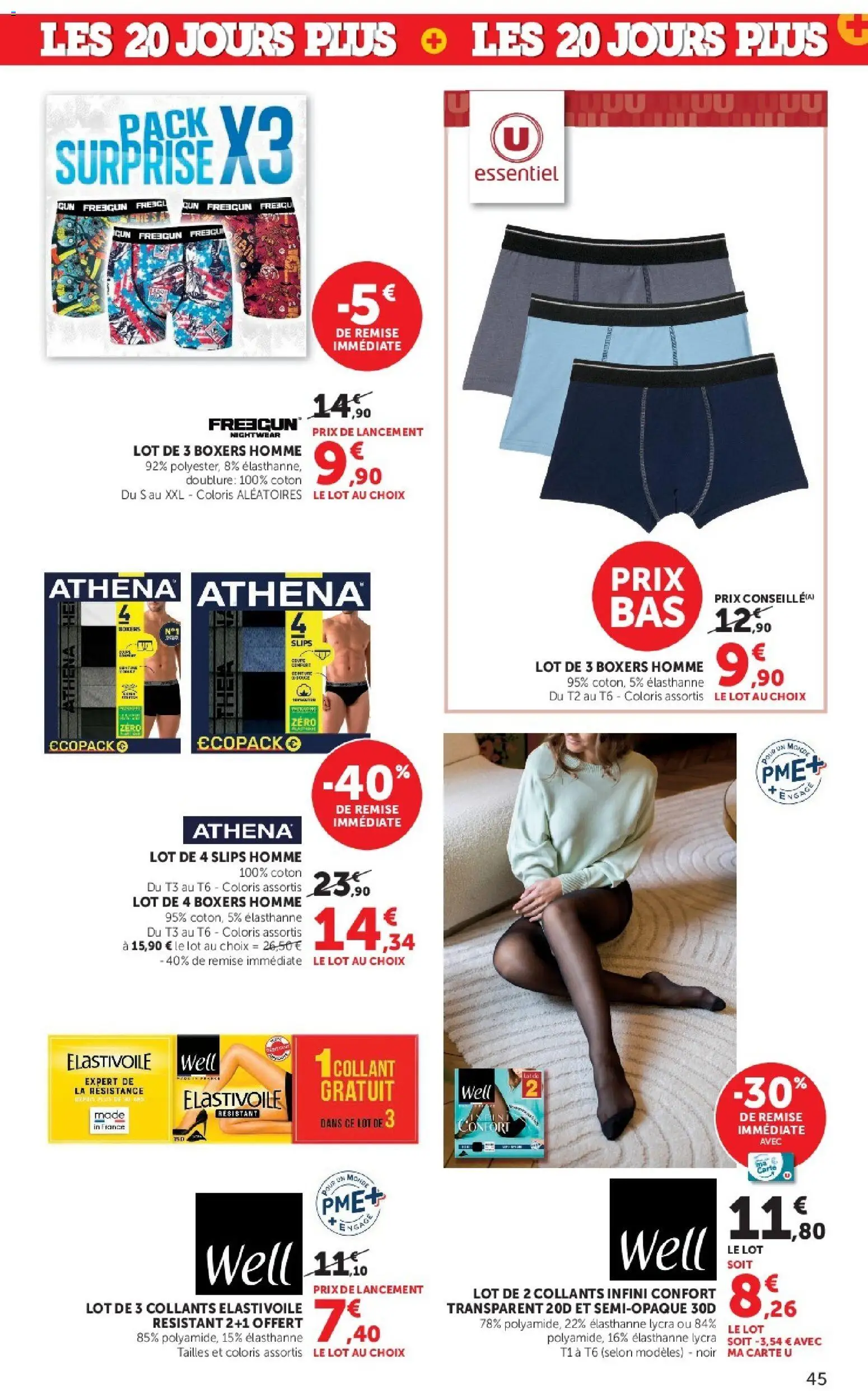 {H1} | Page: 45 | Produits: Collants, Coton, Boxers, Slips