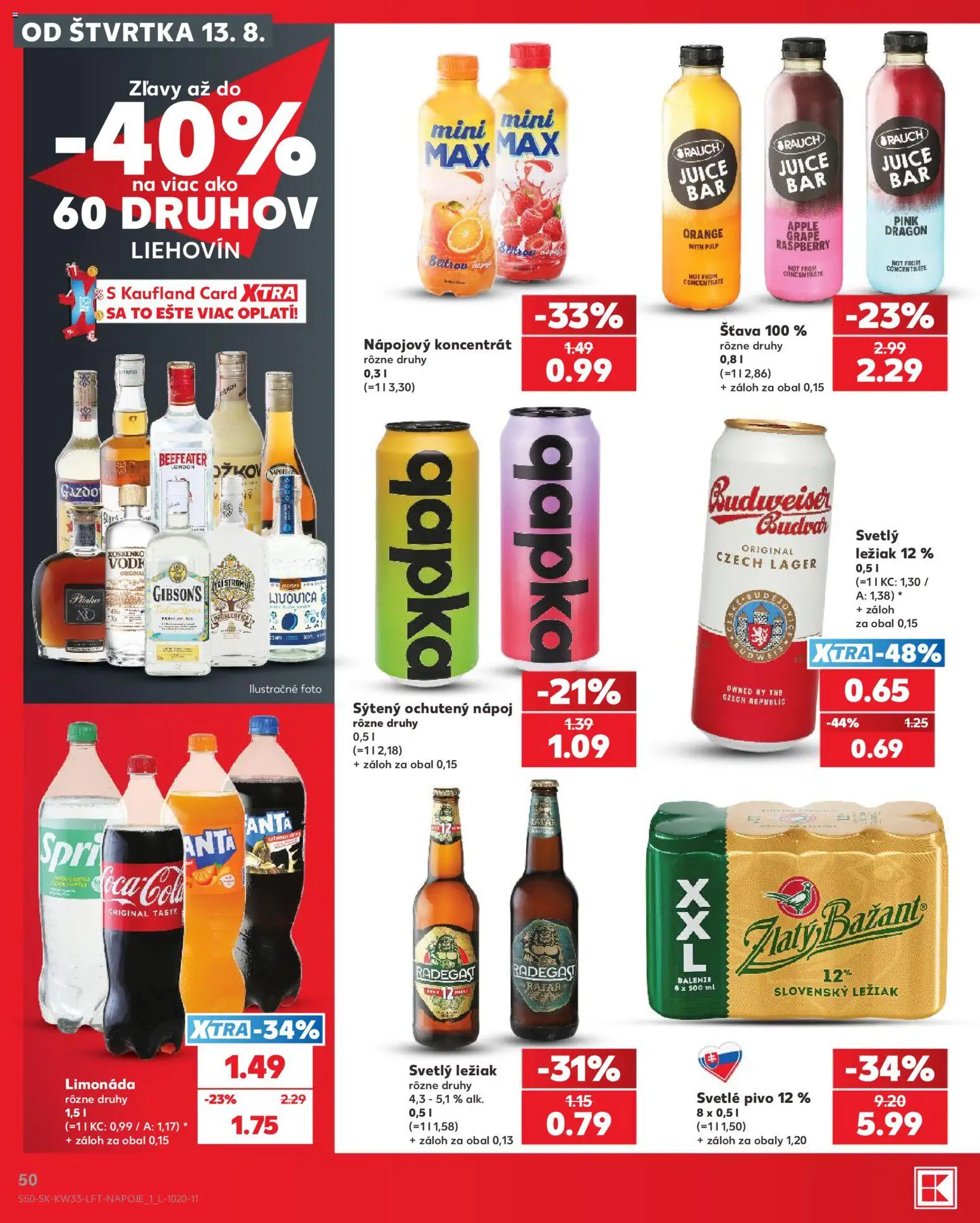 Nové Kaufland akcie – leták je platný od 13.08.2026 | Strana: 50