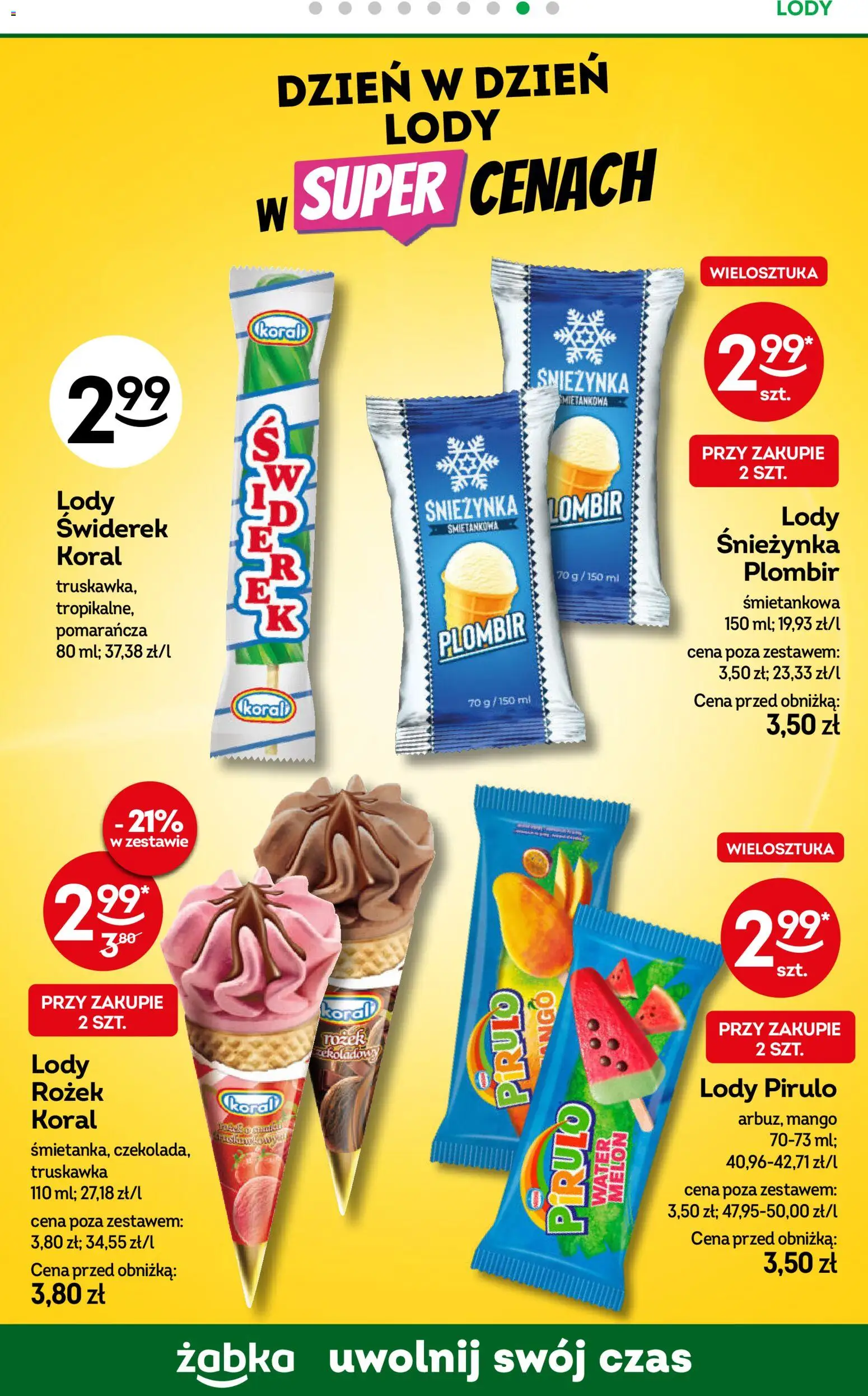 Żabka gazetka od 10.08.2026 | Strona: 59 | Produkty: Mango, Lody