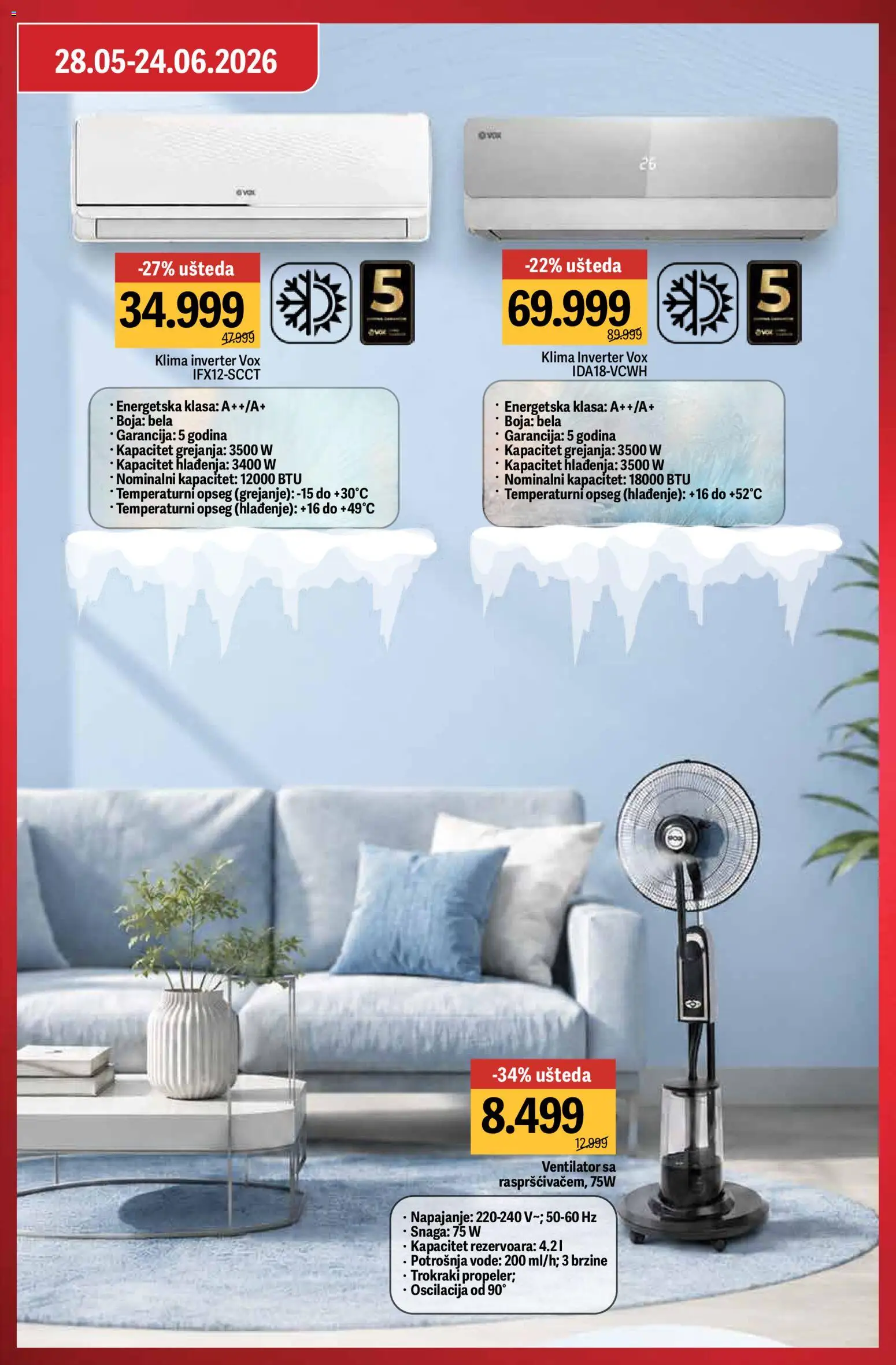 Mega Maxi katalog - važi od 28.05.2026 | Strana: 23 | Proizvode: Ventilator, Klima