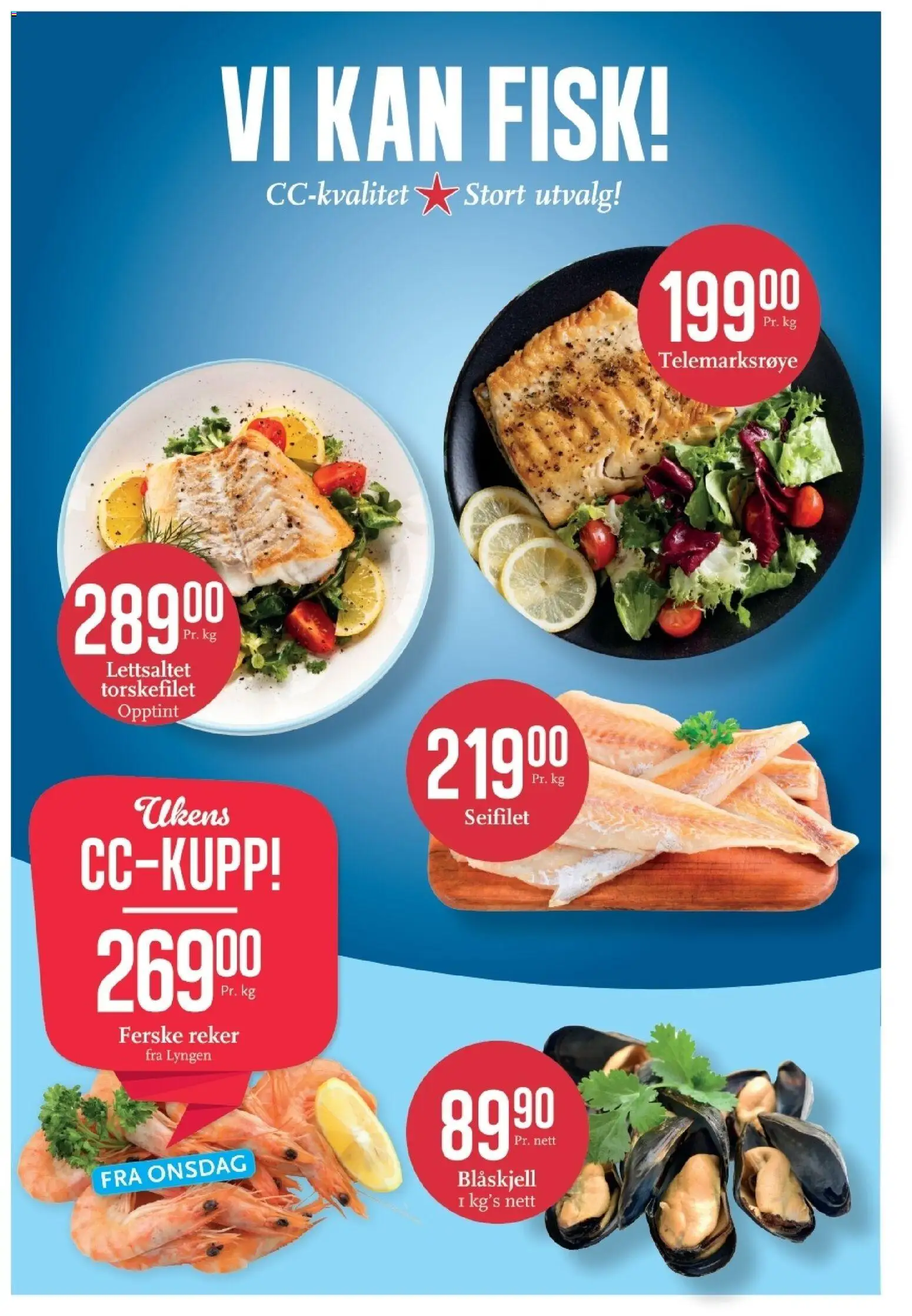 {H1} | Side: 6 | Produkter: Ferske reker, Fisk, 1, Torskefilet