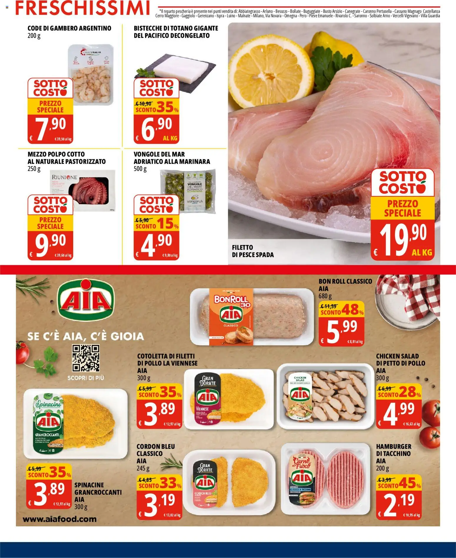 Volantino Tigros del 15/07/2026 | Pagina: 3 | Prodotti: Pollo, Polpo, Tacchino, Pesce spada