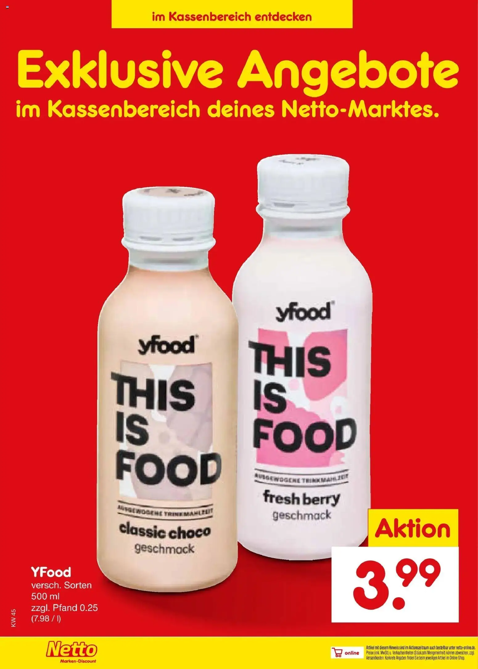 Netto Marken-Discount Prospekt Rostock (ab 02.11.2026) » Angebote | Seite: 74 | Produkte: YFood