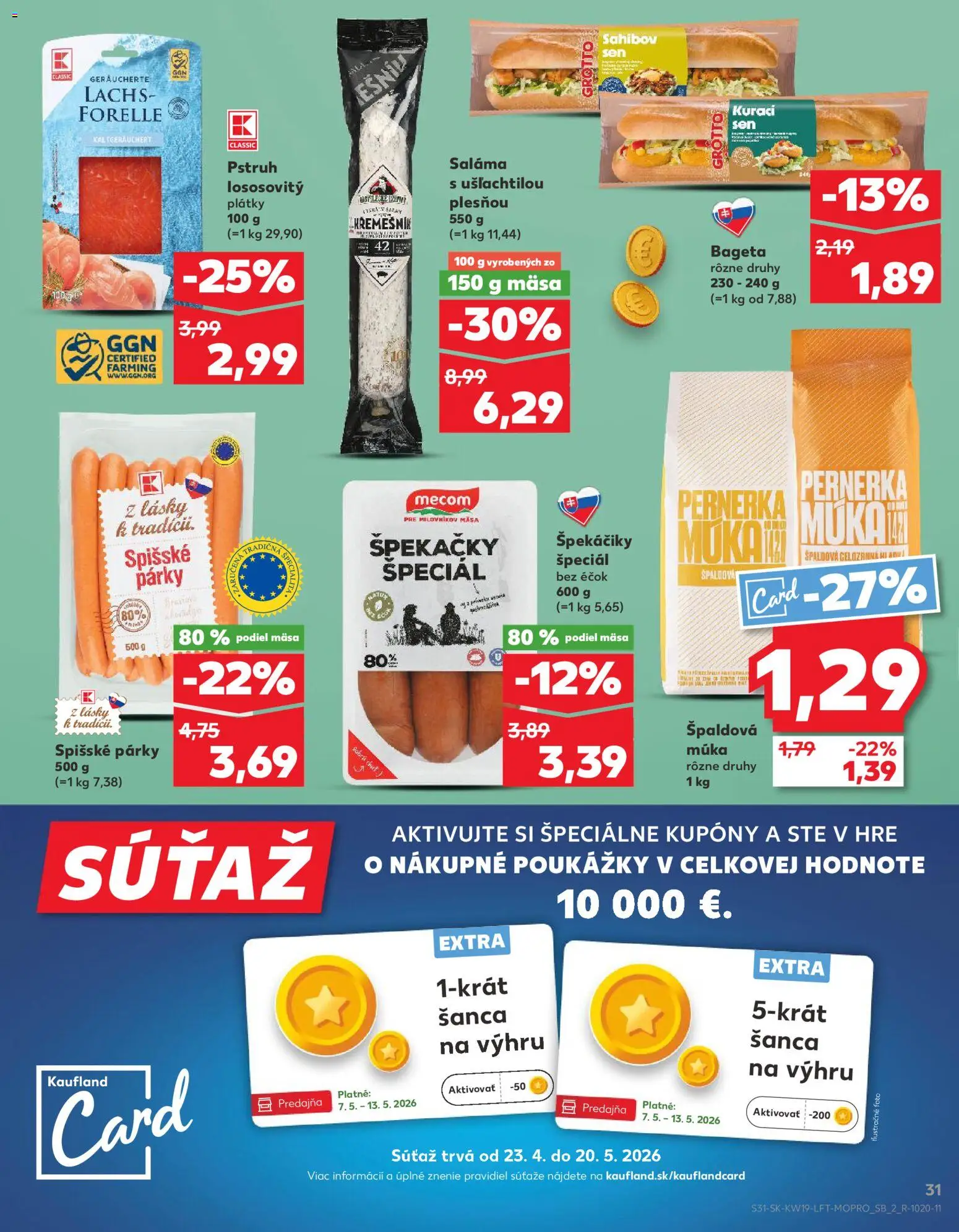 Kaufland SK akciós ujság - amely érvényes a következő dátumtól: 07.05.2026 | Oldal: 31