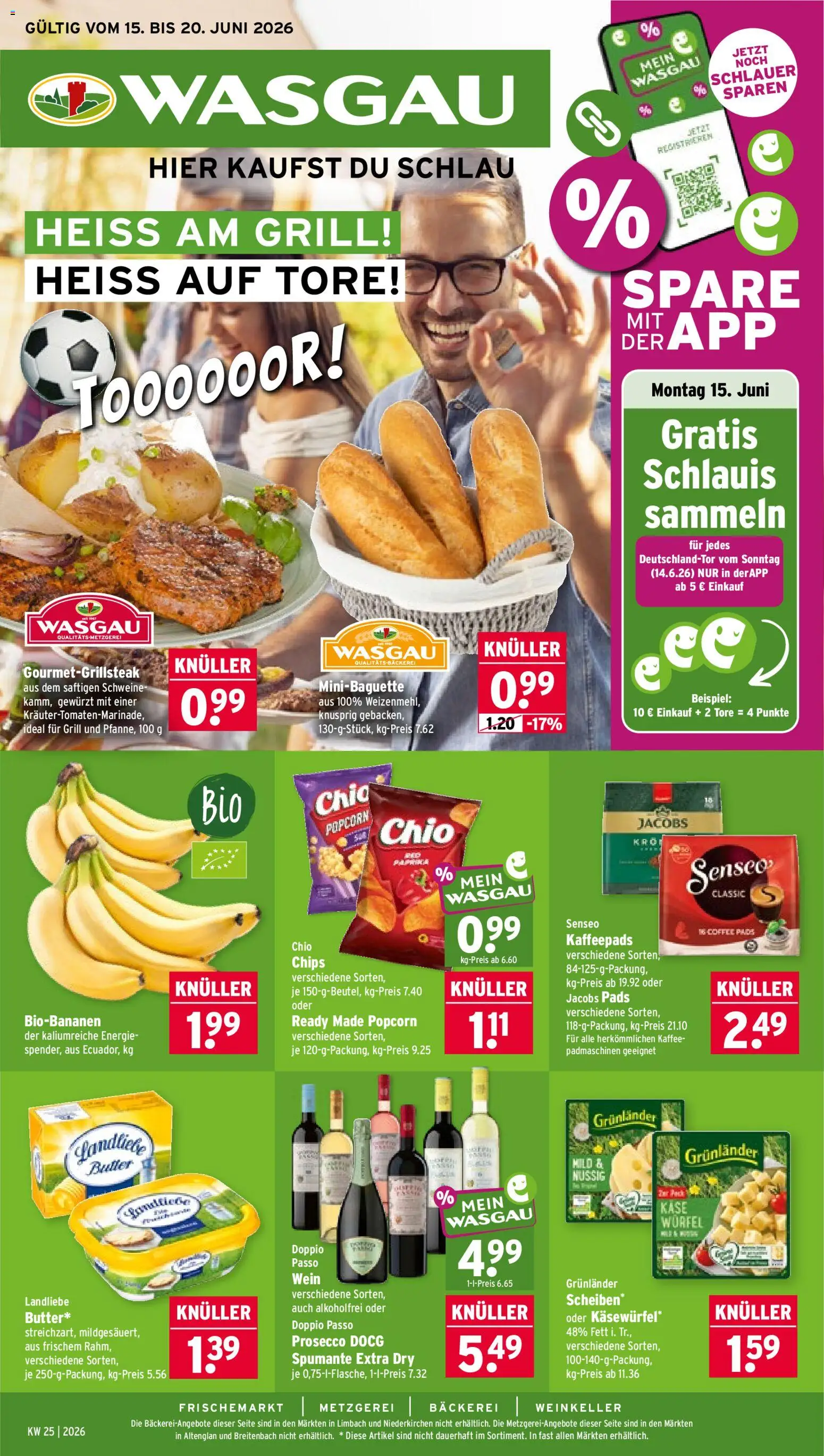 Wasgau Prospekt – gültig ab 15.06.2026 | Seite: 1