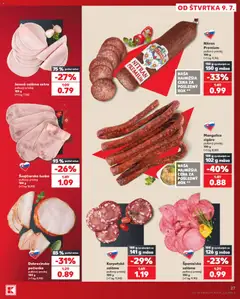 Kaufland leták platný od 09.07.2026 | Strana: 27 | Produkty: Saláma, Šunka