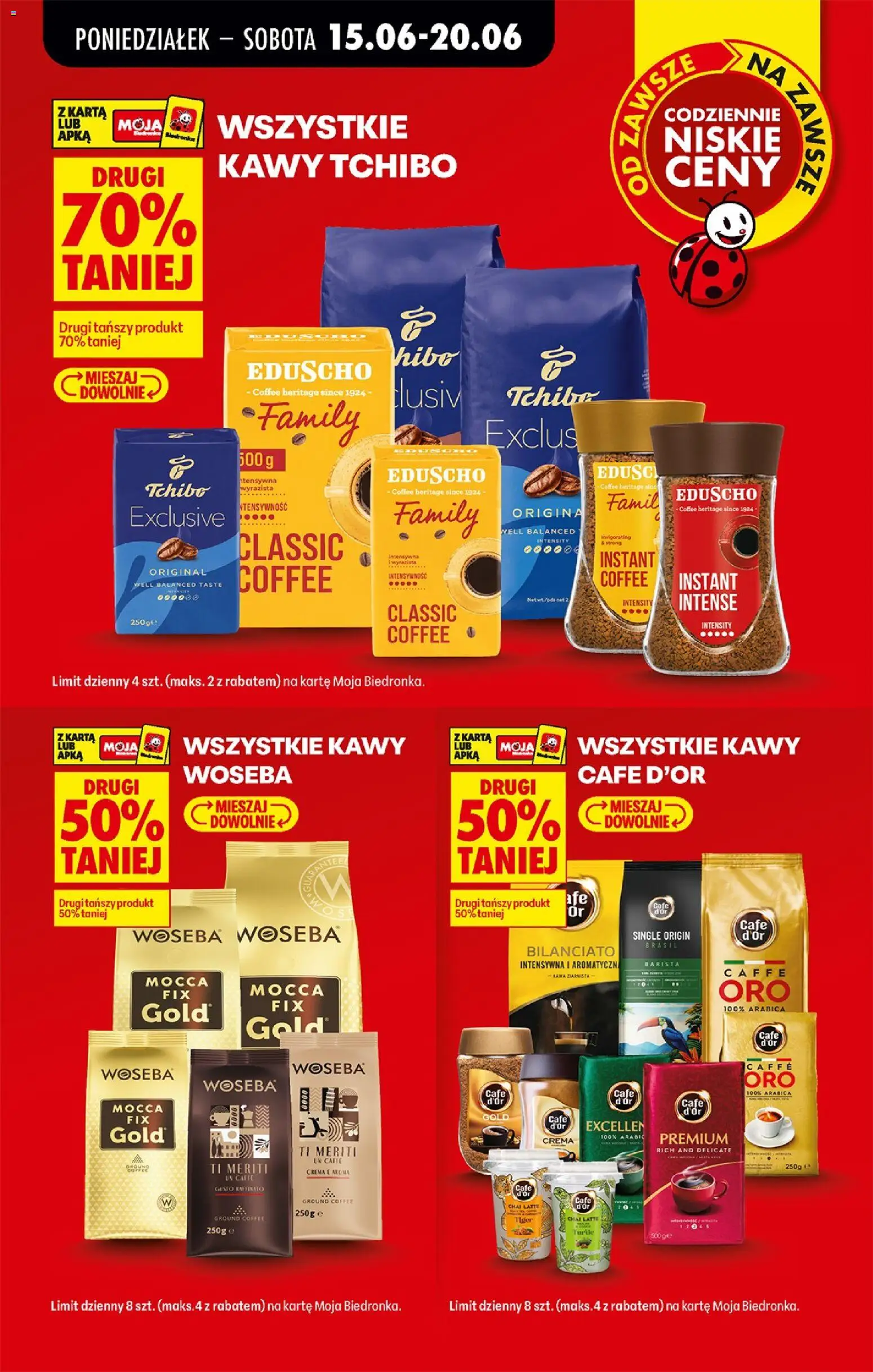 Biedronka Polsko leták od 15.06.2026 | Strana: 15 | Produkty: Tchibo, Crema, Caffè crema