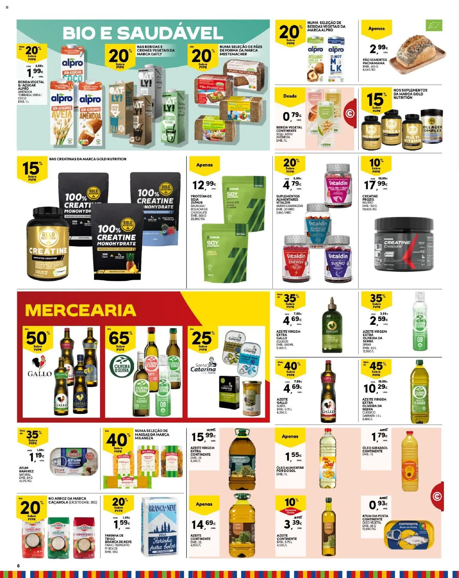 Continente Madeira │ válido de 25/08/2026 | Página: 6 | Produtos: Aveia, Milaneza, Ómega, Óleo