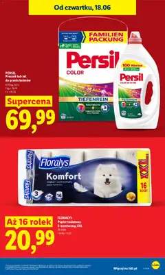 Pogląd oferty "Lidl gazetka" - ważna od 18.06.2026 | Strona: 19 | Produkty: Papier toaletowy, Persil, Detergent