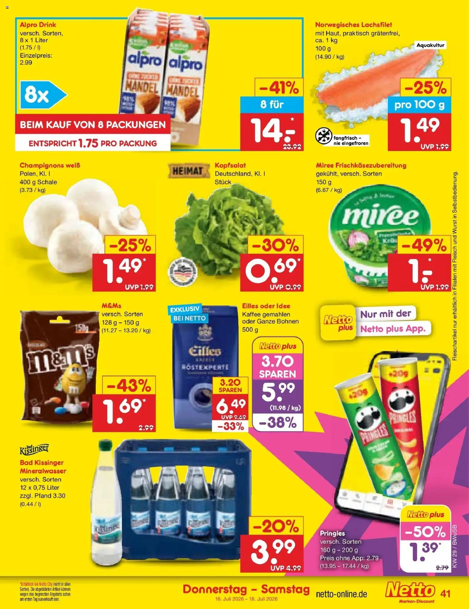 Netto Marken-Discount Prospekt Bielefeld – gültig ab 13.07.2026 | Seite: 59 | Produkte: Kaffee, Alpro, Wurst, Fleisch