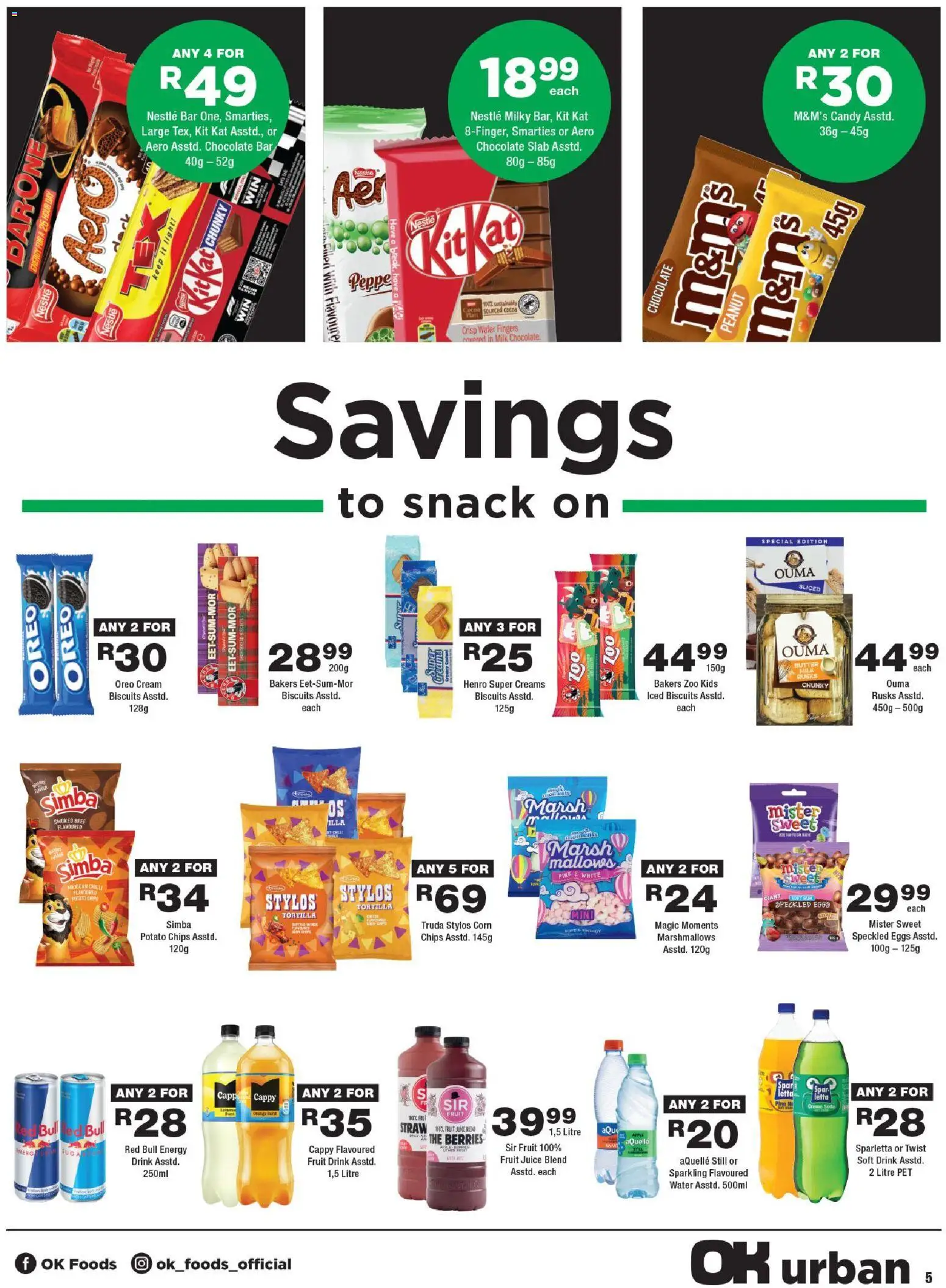 New OK Foods catalogue – valid from 24/06/2026 | Page: 5 | Products: Eggs, Biscuits, Beef, Fruit