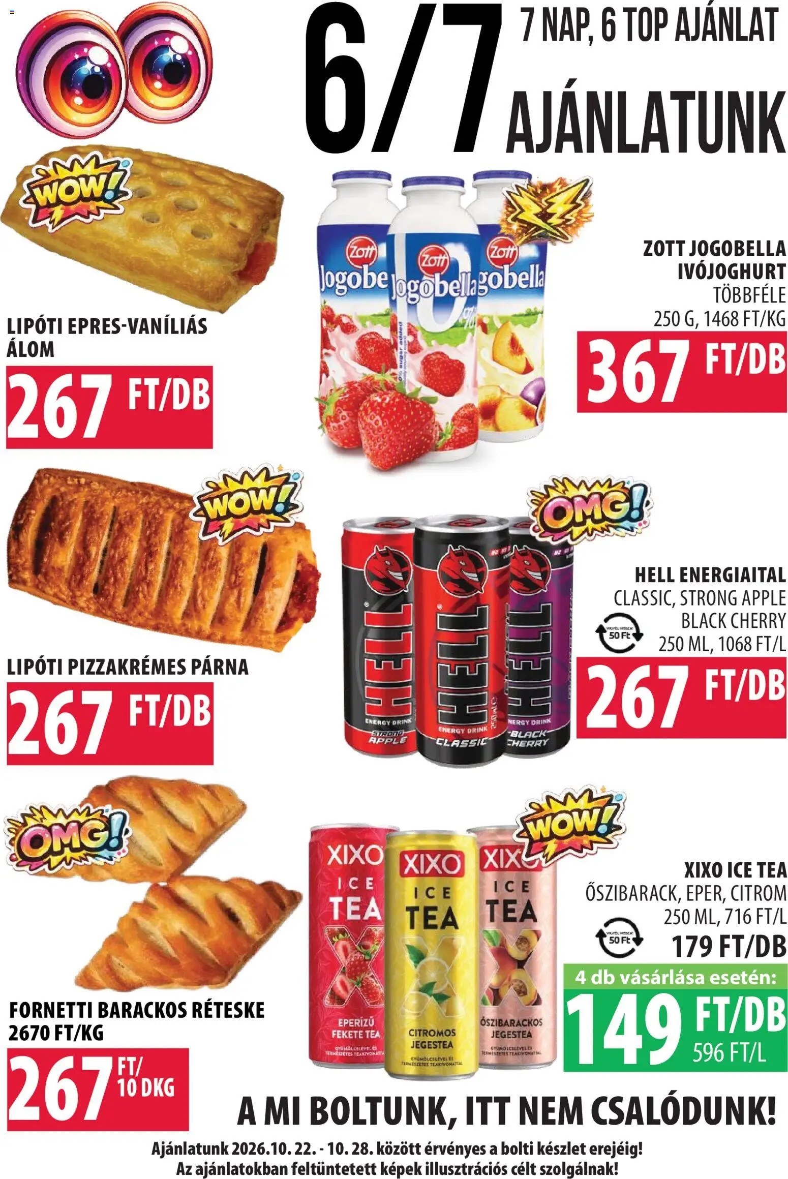 COOP Szolnok akciós ujság - amely érvényes a következő dátumtól: 2026.10.22. | Oldal: 5 | Termékek: Energiaital, Fornetti, Ice tea, Tea