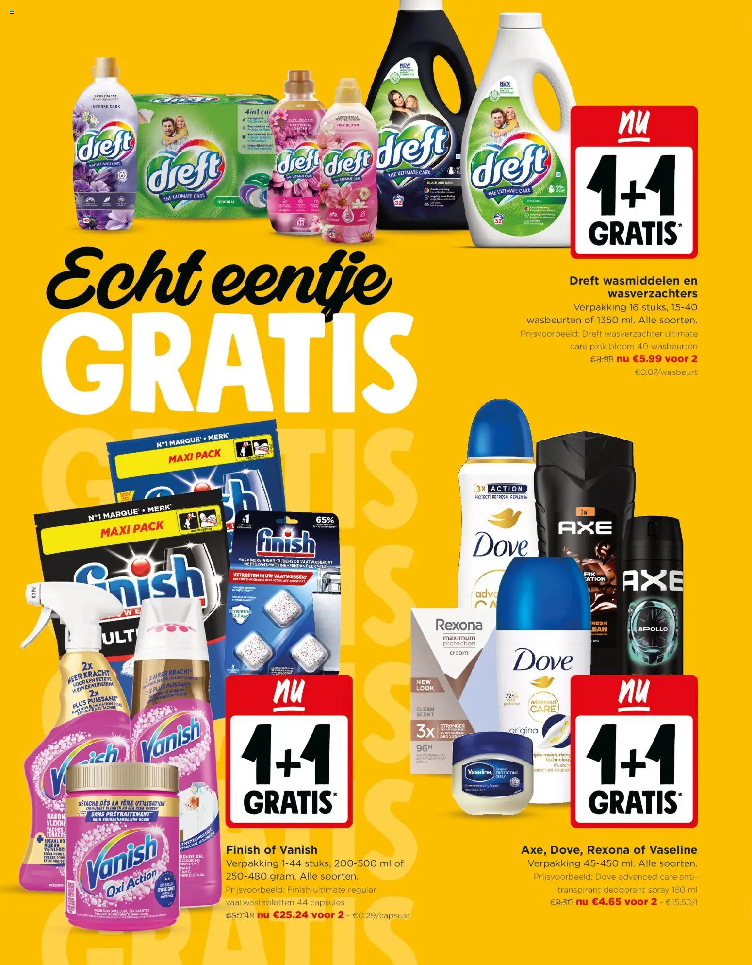 {H1} | Pagina: 16 | Producten: Vaatwasser, Gel, Deodorant, Wasverzachter