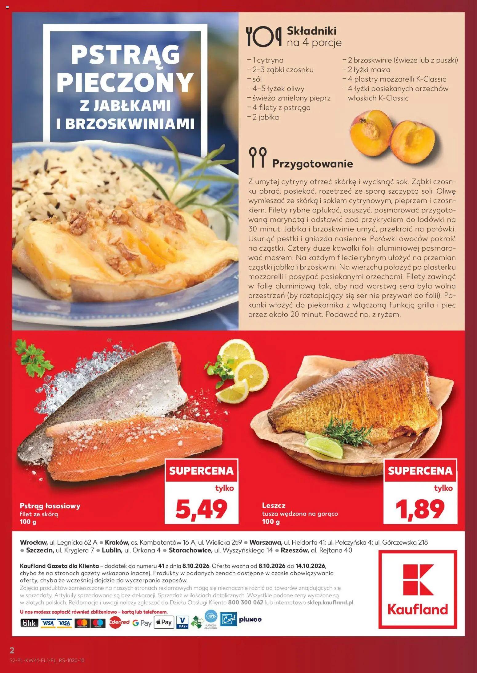 Kaufland Polsko leták - Jest fresz od 08.10.2026 | Strana: 2 | Produkty: Jablka, Fólie, Filet