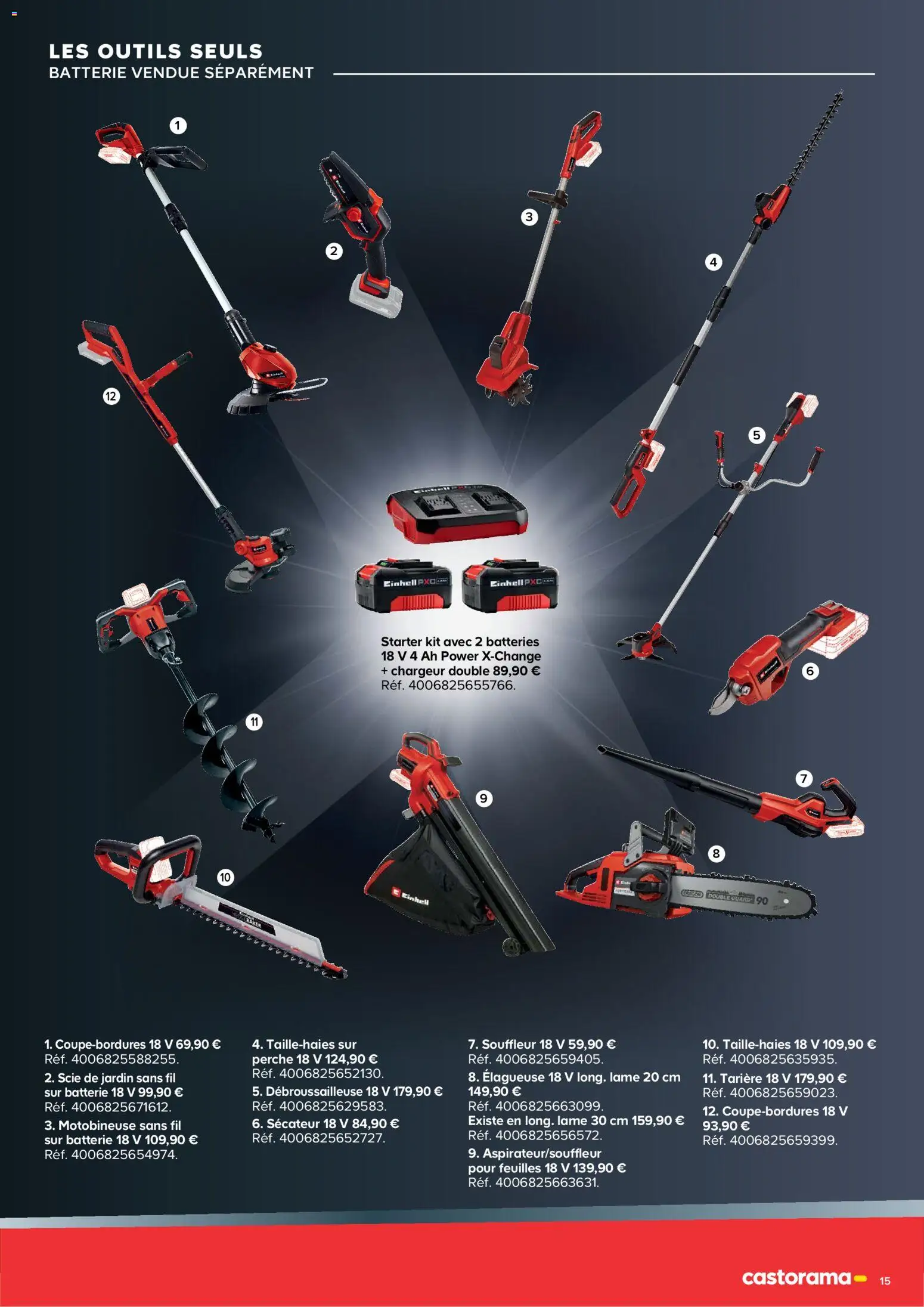 {H1} | Page: 15 | Produits: Einhell, Débroussailleuse, Outils, Élagueuse