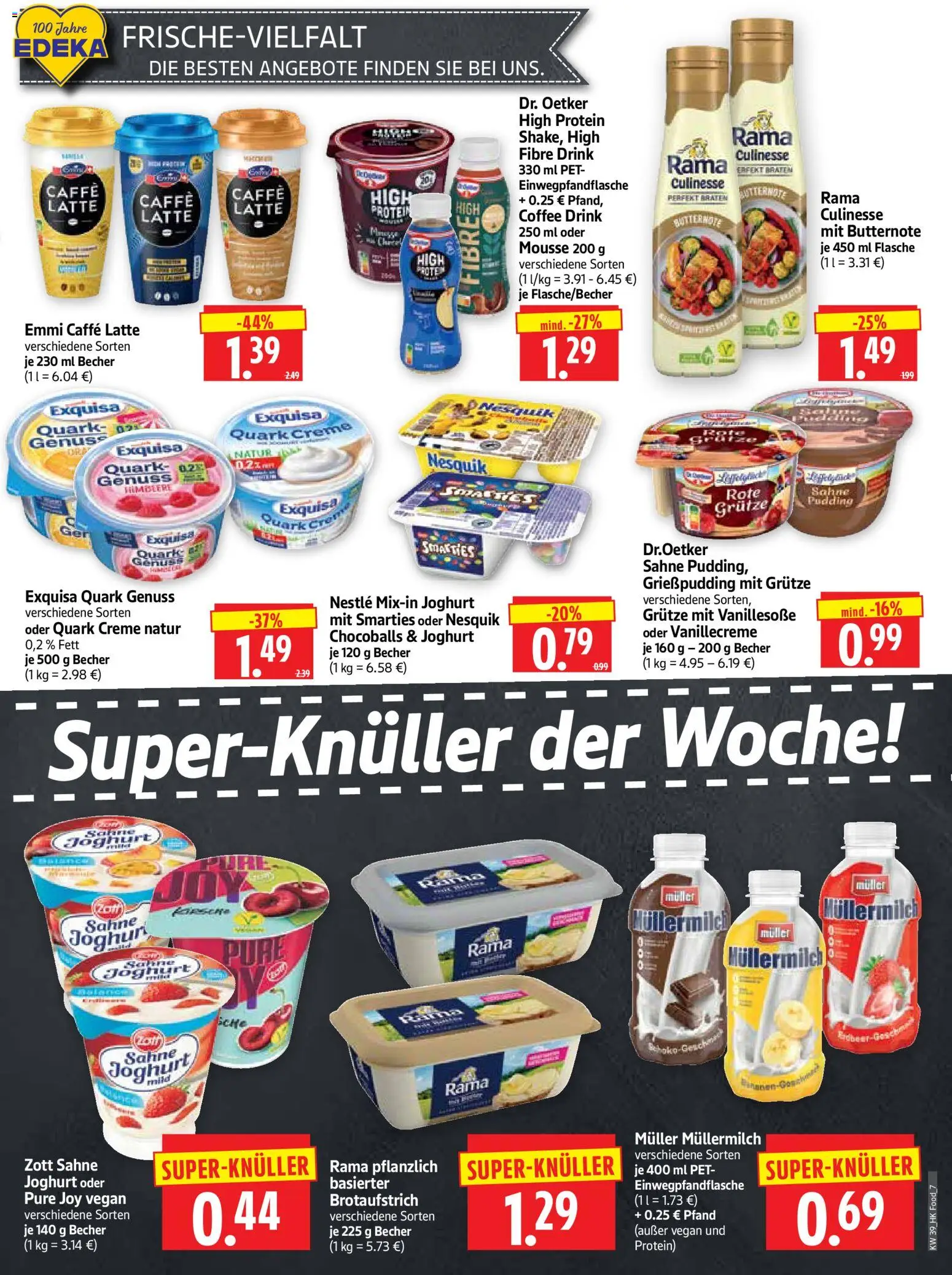 HERKULES Prospekt – gültig ab 21.09.2026 | Seite: 7 | Produkte: Smarties, Exquisa, Himbeere, Müllermilch