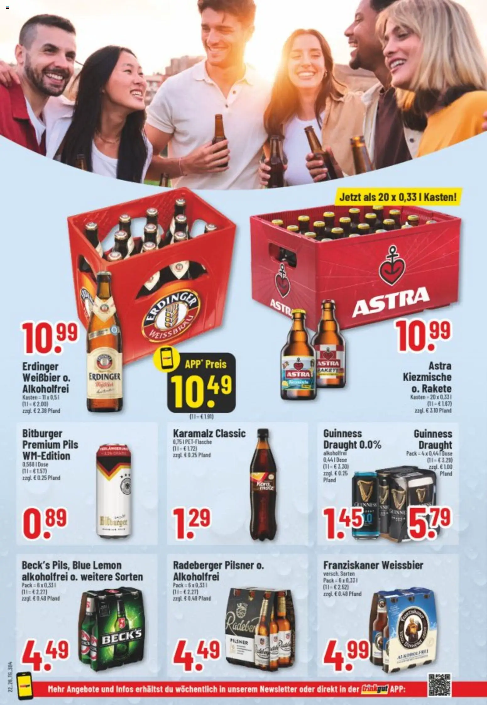 Trinkgut Prospekt – gültig ab 26.05.2026 | Seite: 5 | Produkte: Bitburger, Franziskaner, Erdinger, Pils