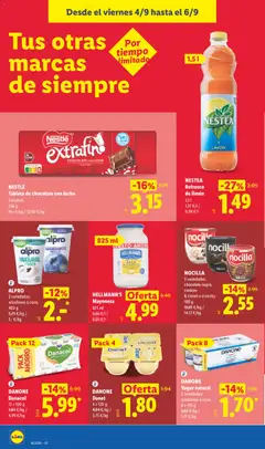 Vista previa DANONE Yogur natural, 2 variedades: arándanos o coco. 8 x 120 g válido desde el 31/08/2026 | Página: 32