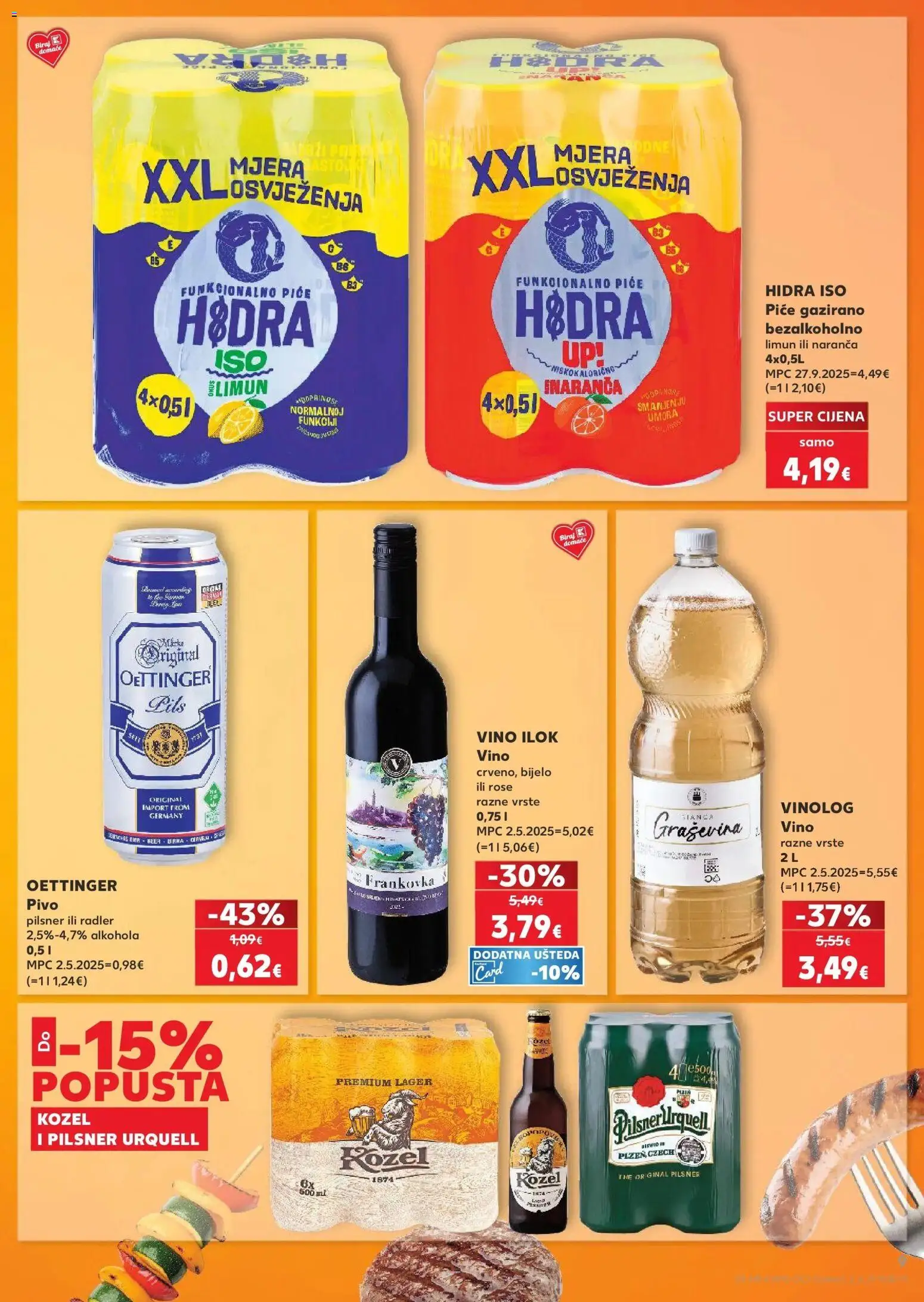 Kaufland katalog | vrijedi od 08.04.2026 | Stranica: 9 | Proizvodi: Vino, Pivo, Limun, Lager