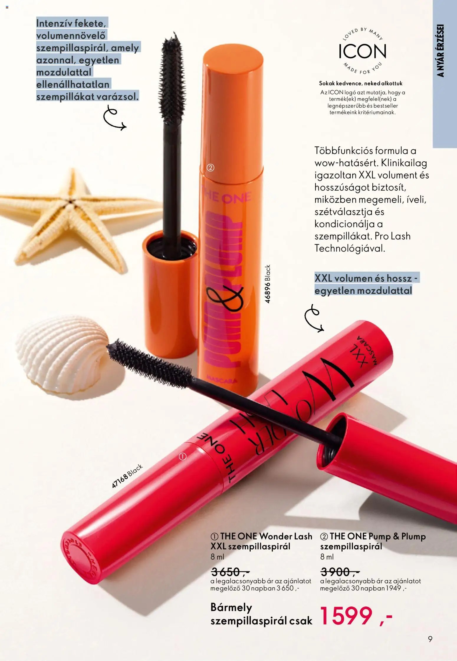 Oriflame akciós ujság - amely érvényes a következő dátumtól: 27.05.2026 | Oldal: 9 | Termékek: Szempillaspirál