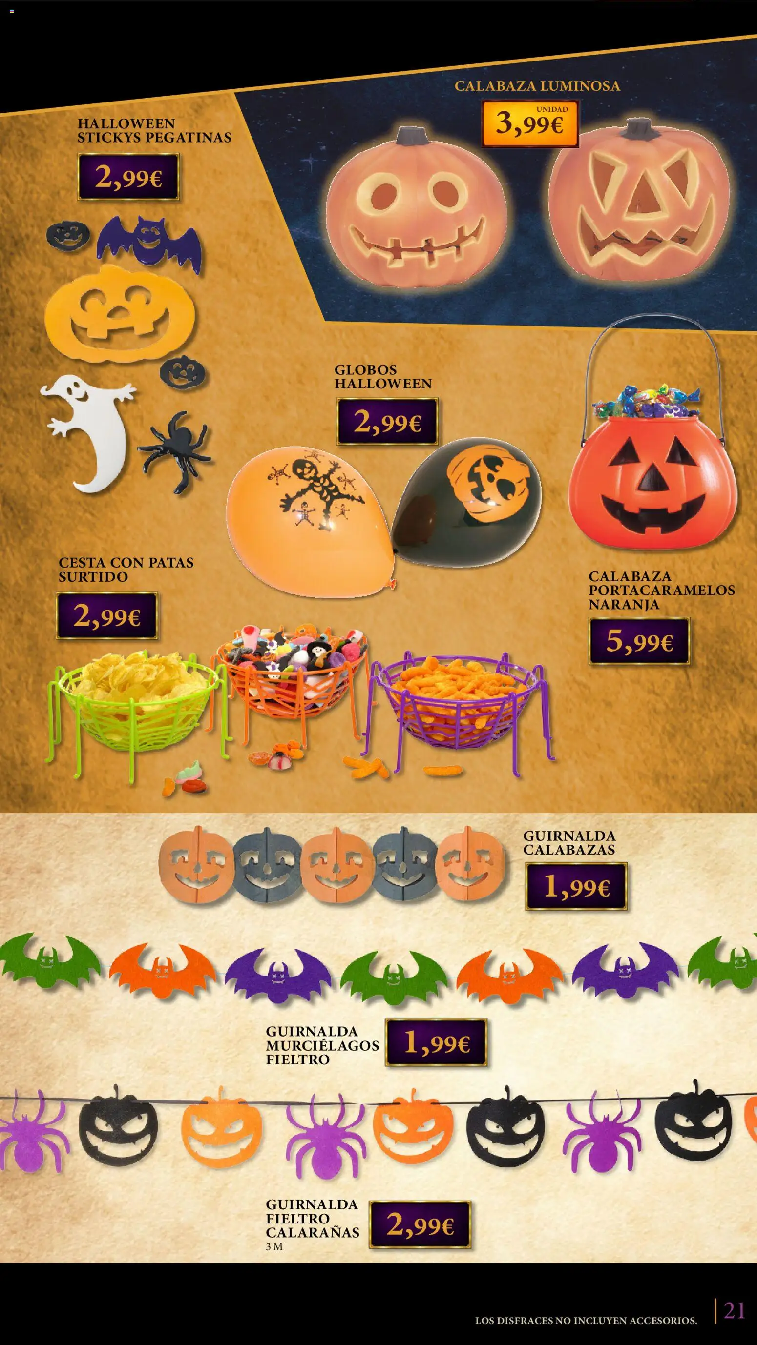 Toy Planet catálogo Disfraces Halloween │ válido desde el 08/10/2026 | Página: 21 | Productos: Calabaza, Cesta