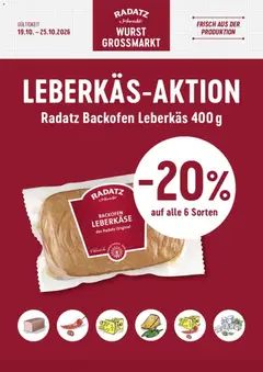 Radatz Flugblatt ab 19.10.2026 gültig