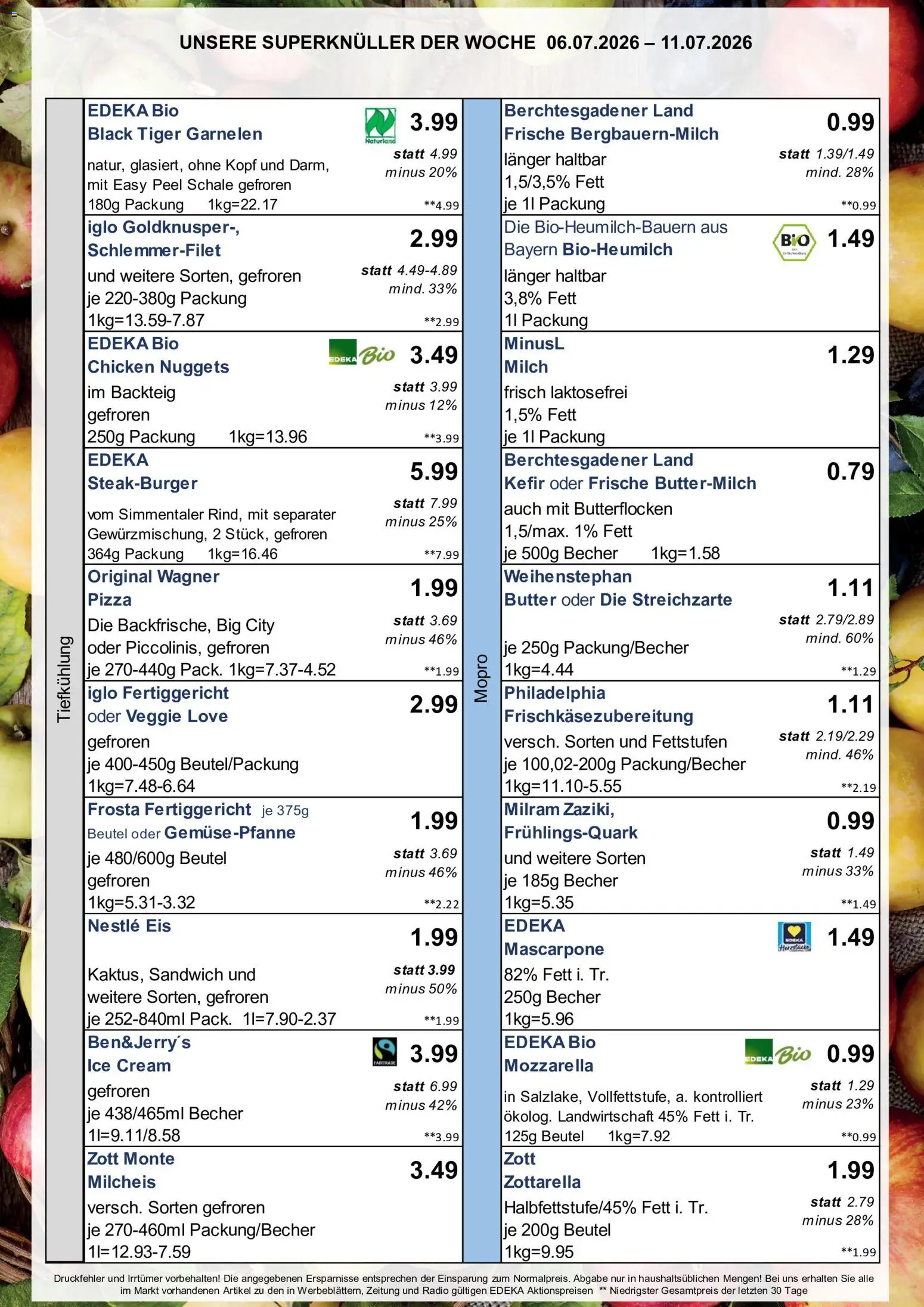 Simmel Bayern – gültig ab 06.07.2026 | Seite: 5 | Produkte: Kefir, Buttermilch, Butter, Pizza