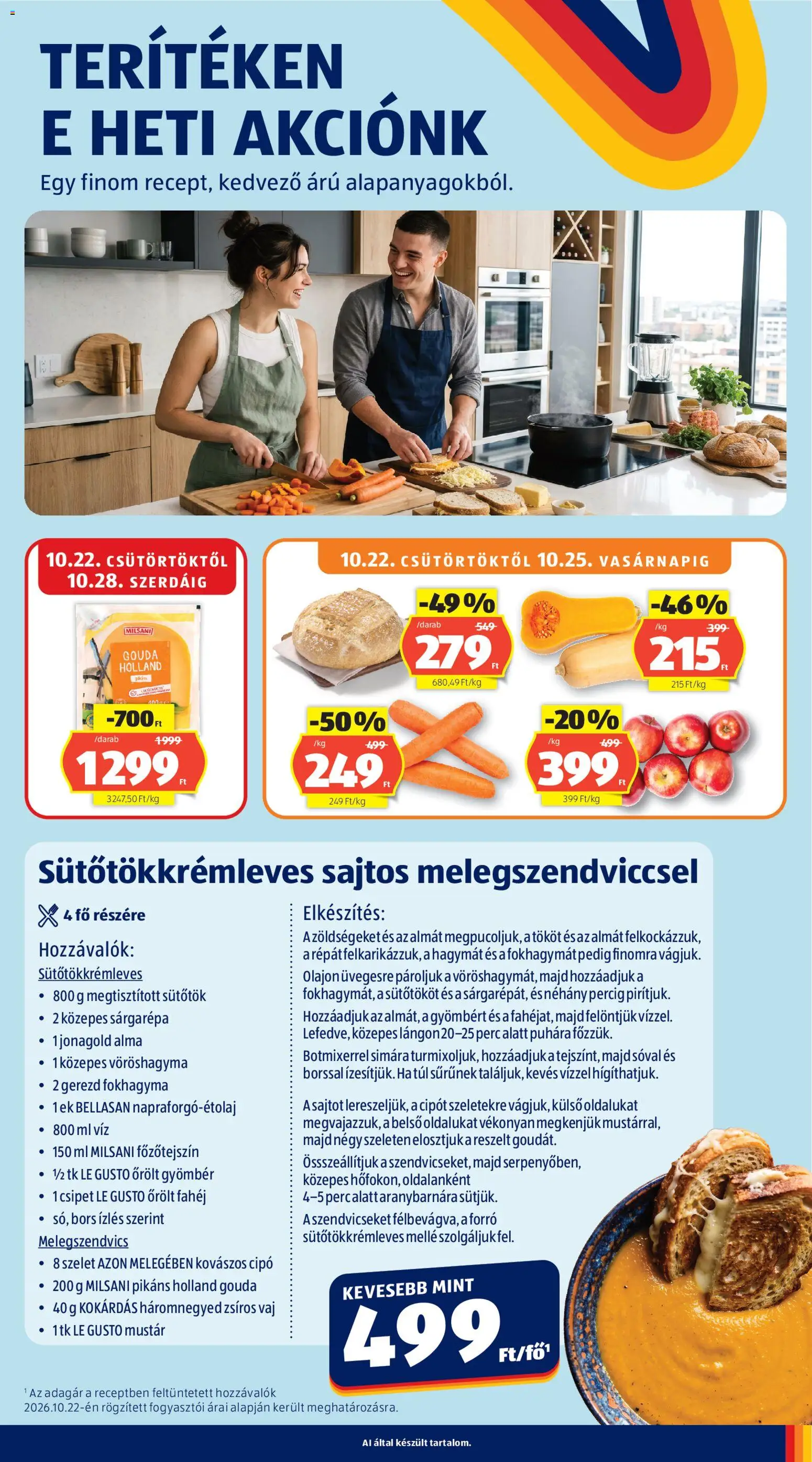 Aldi akciós ujság - amely érvényes a következő dátumtól: 2026.10.22. | Oldal: 39