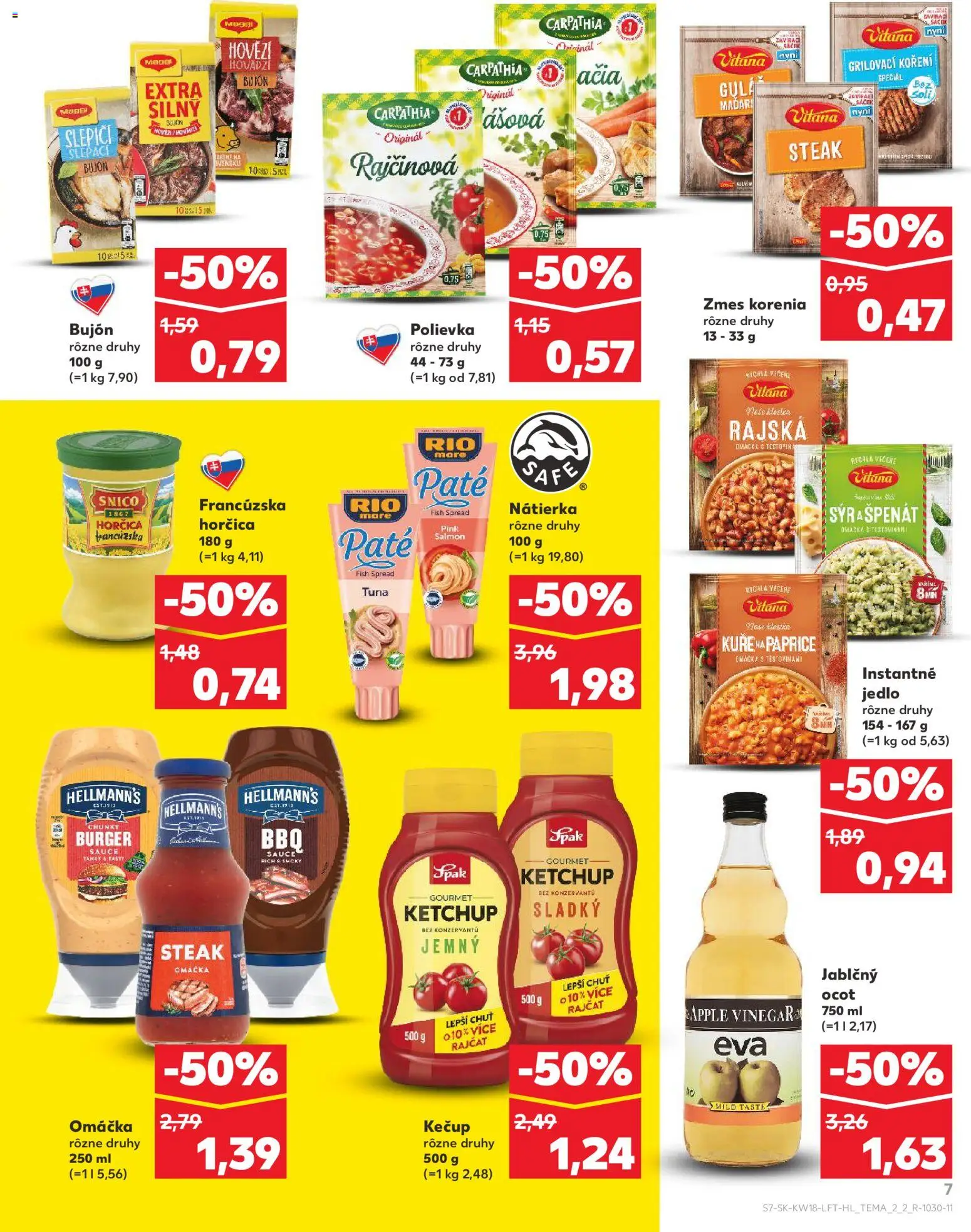 Nové Kaufland akcie – leták je platný od 30.04.2026 | Strana: 7 | Produkty: Bujón, Apple, Rio Mare, Ocot