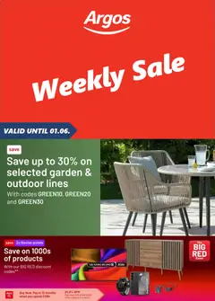 Preview of Argos catalogue valid from 26.05.2026