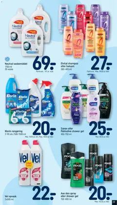 Elvital shampoo eller balsam, 300-400 ml. Various types of shampoo and conditioner. gyldig fra 07.06.2026 | Side: 23 | Produkter: Shampoo, Balsam, Deodorant, Søm