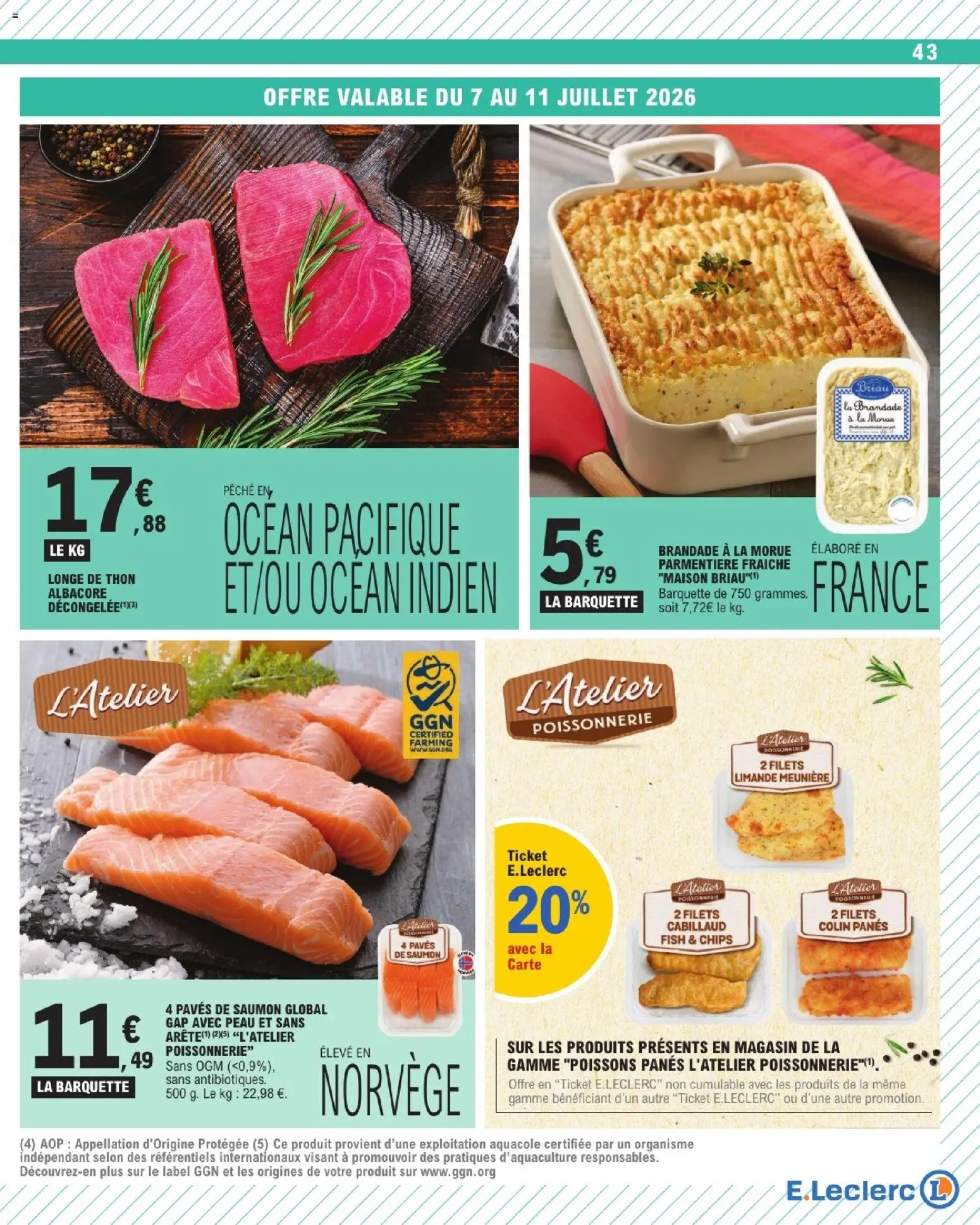 {H1} | Page: 43 | Produits: Pêche, Poissonnerie, Thon, Saumon