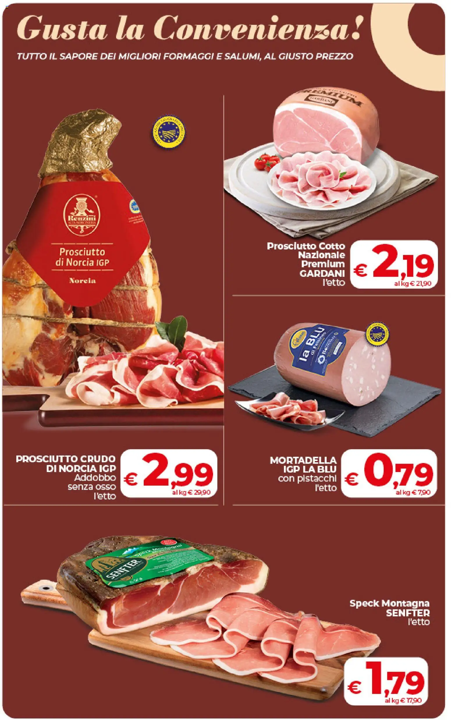 Volantino COOP del 09.06.2026 | Pagina: 11 | Prodotti: Speck, Prosciutto Crudo, Prosciutto Cotto, Mortadella