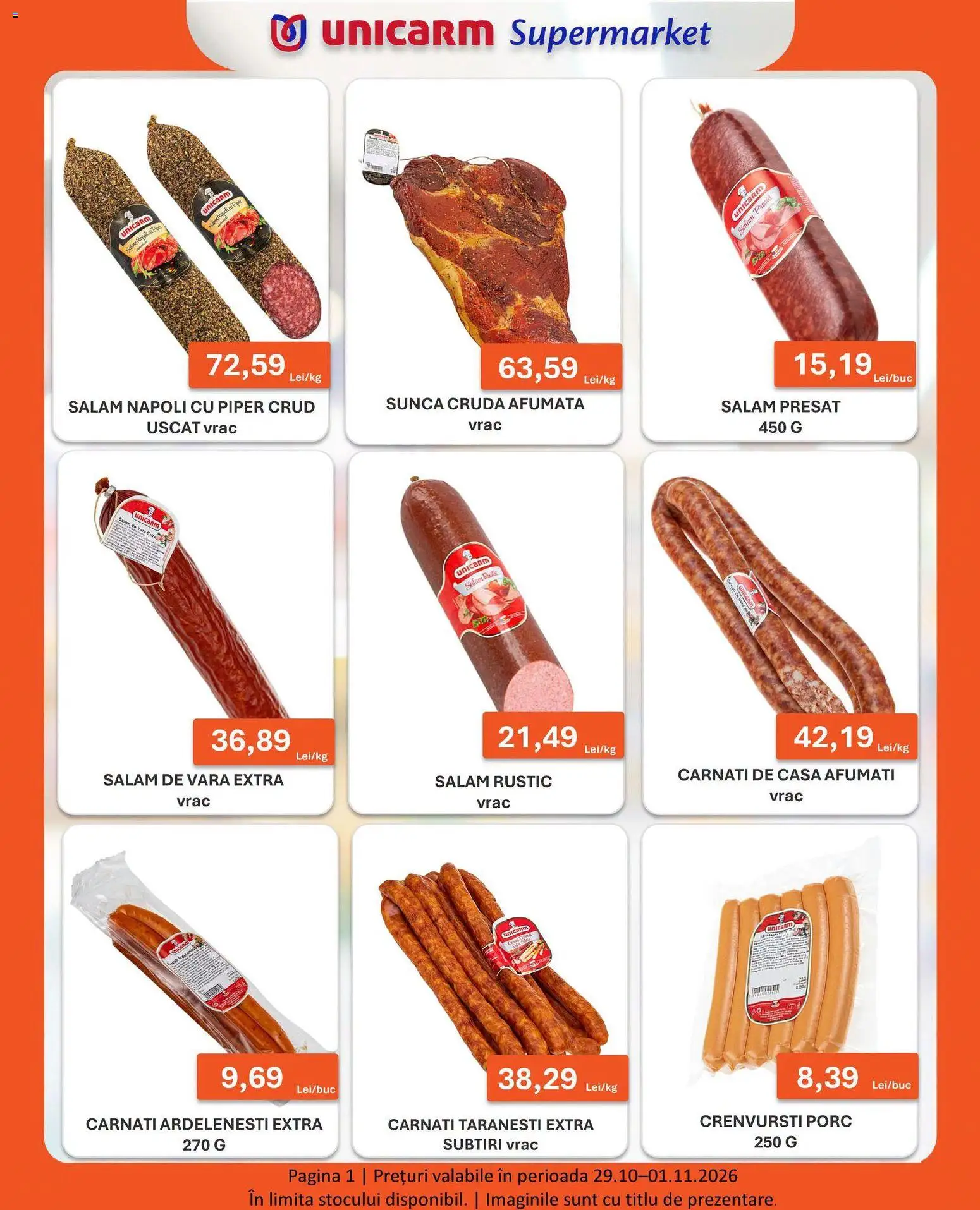 Noul catalog Unicarm – valabil de la 29.10.2026 | Pagină: 1
