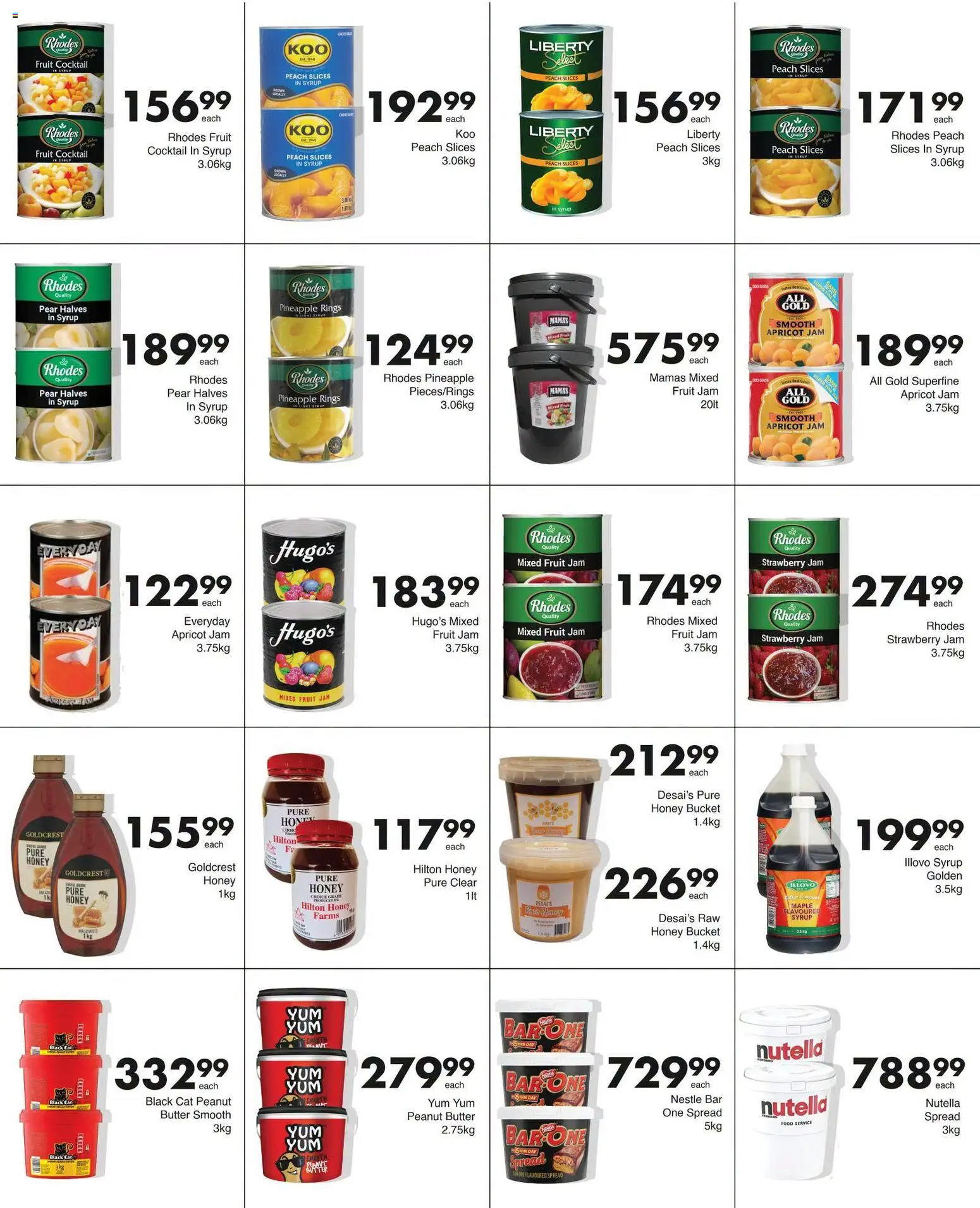 New Save catalogue – valid from 07/09/2026 | Page: 4 | Products: Butter, Pineapple, Peanut butter, Syrup