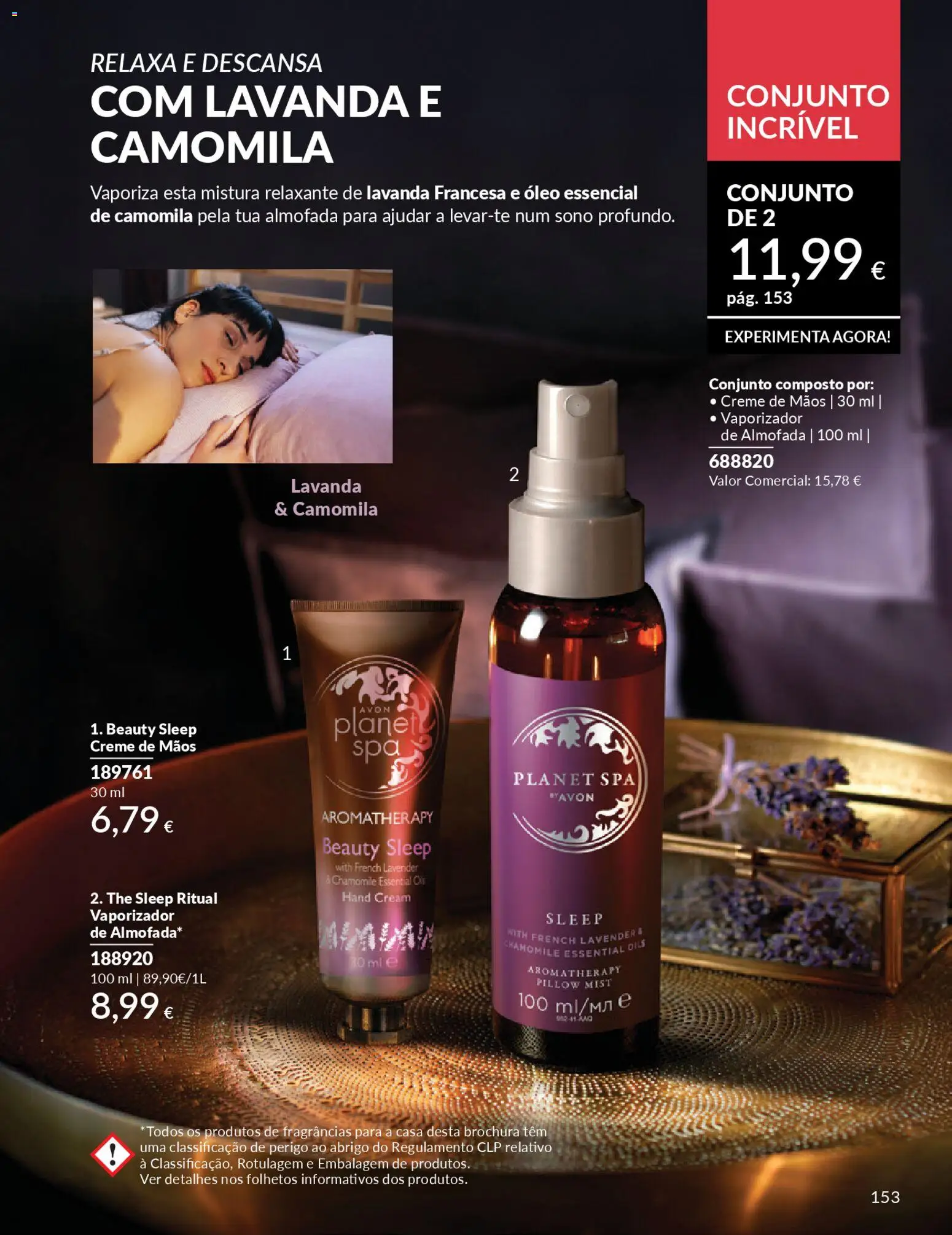 Catálogo Avon Campanha 4 │ válido de 01.04.2026 | Página: 153 | Produtos: Almofada, Óleo, Creme