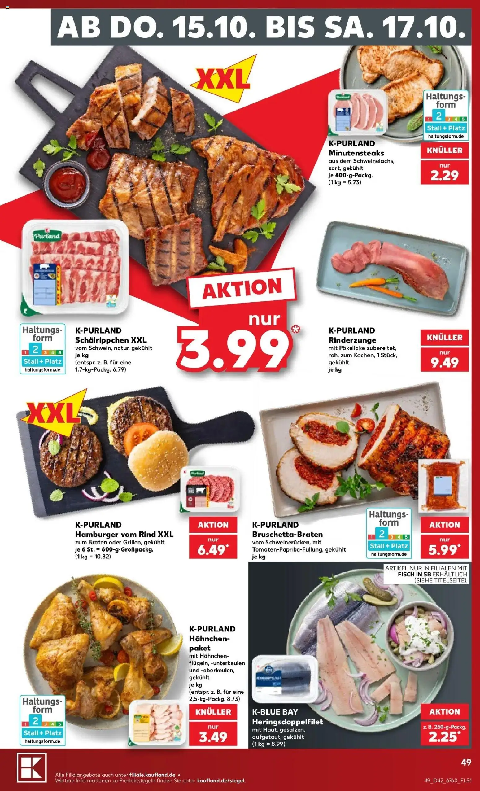 Prospekt Kaufland ab 12.10.2026 » Angebote Online zum Blättern | Seite: 53 | Produkte: Hahnchen, Fisch