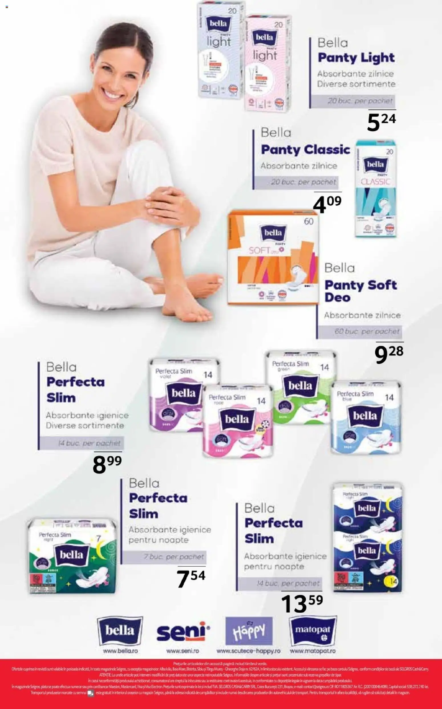 Noul catalog Selgros – valabil de la 16.10.2026 | Pagină: 36 | Produse: Alba, Bella, Absorbante