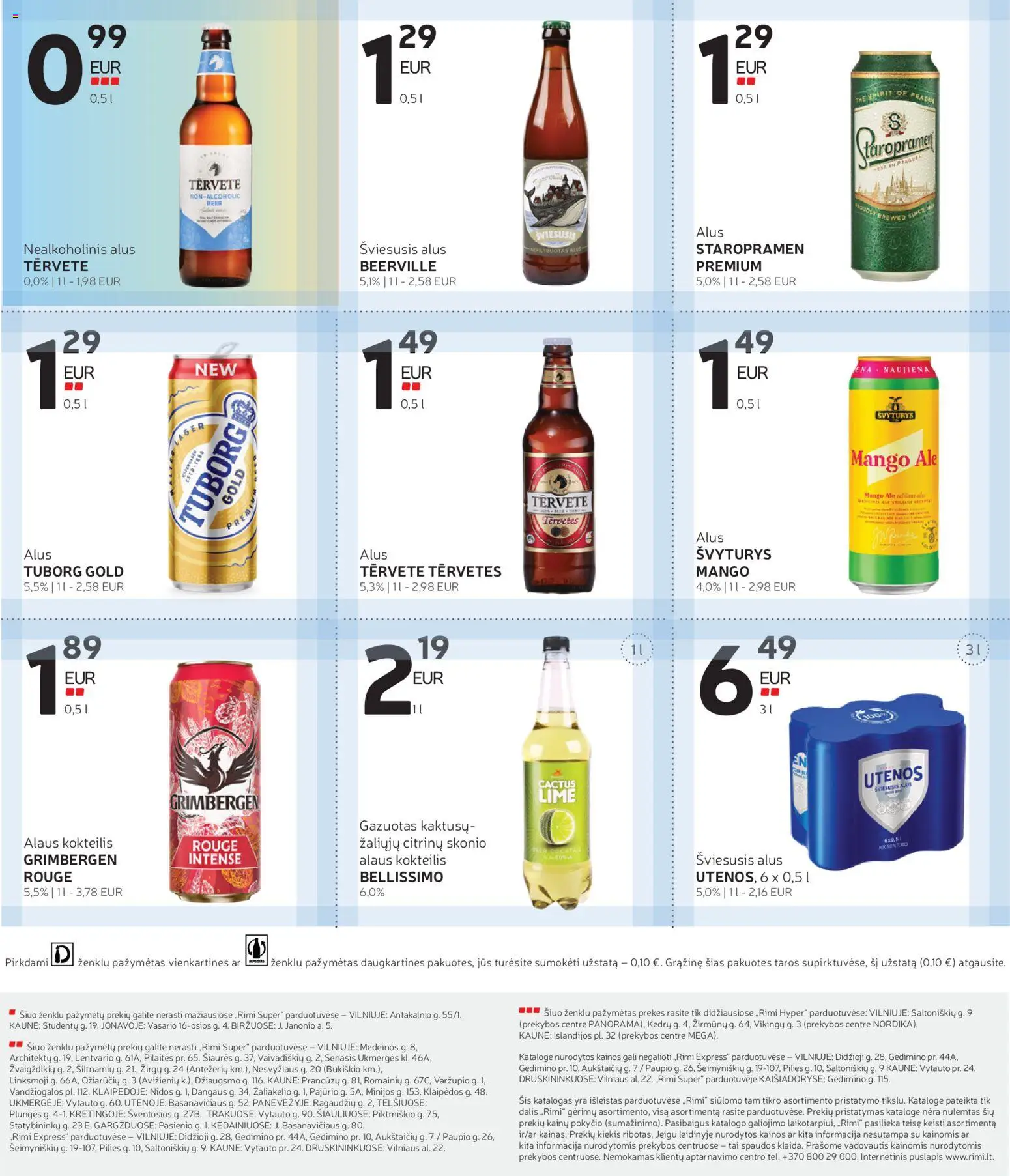 Rimi akcijos nuo 2026.09.08 | Puslapis: 10 | Prekių: Nealkoholinis alus, Alus