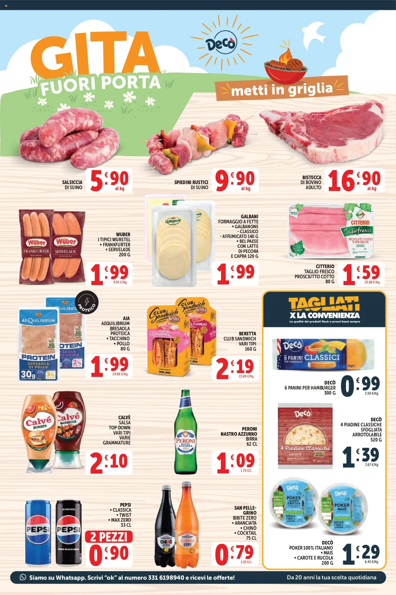 Volantino Decò del 29.05.2026 | Pagina: 7 | Prodotti: Prosciutto Cotto, Birra, Formaggio, Griglia