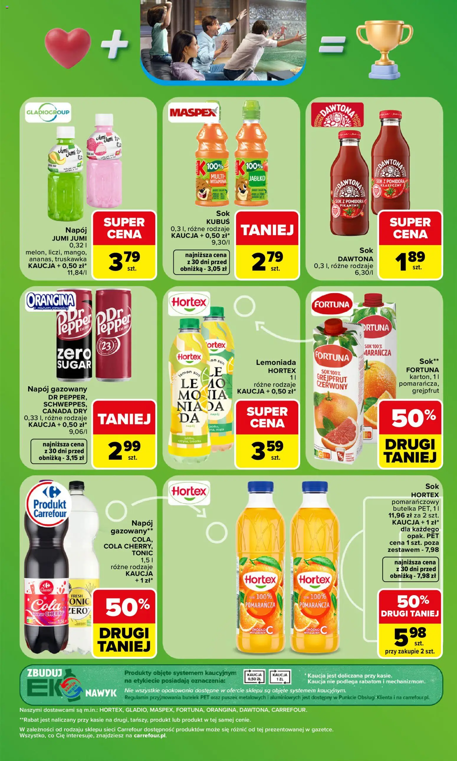 Carrefour gazetka - Zakupowa taktyka kibica od 06.07.2026 | Strona: 3 | Produkty: Limonka, Mięta, Sok, Grejpfrut