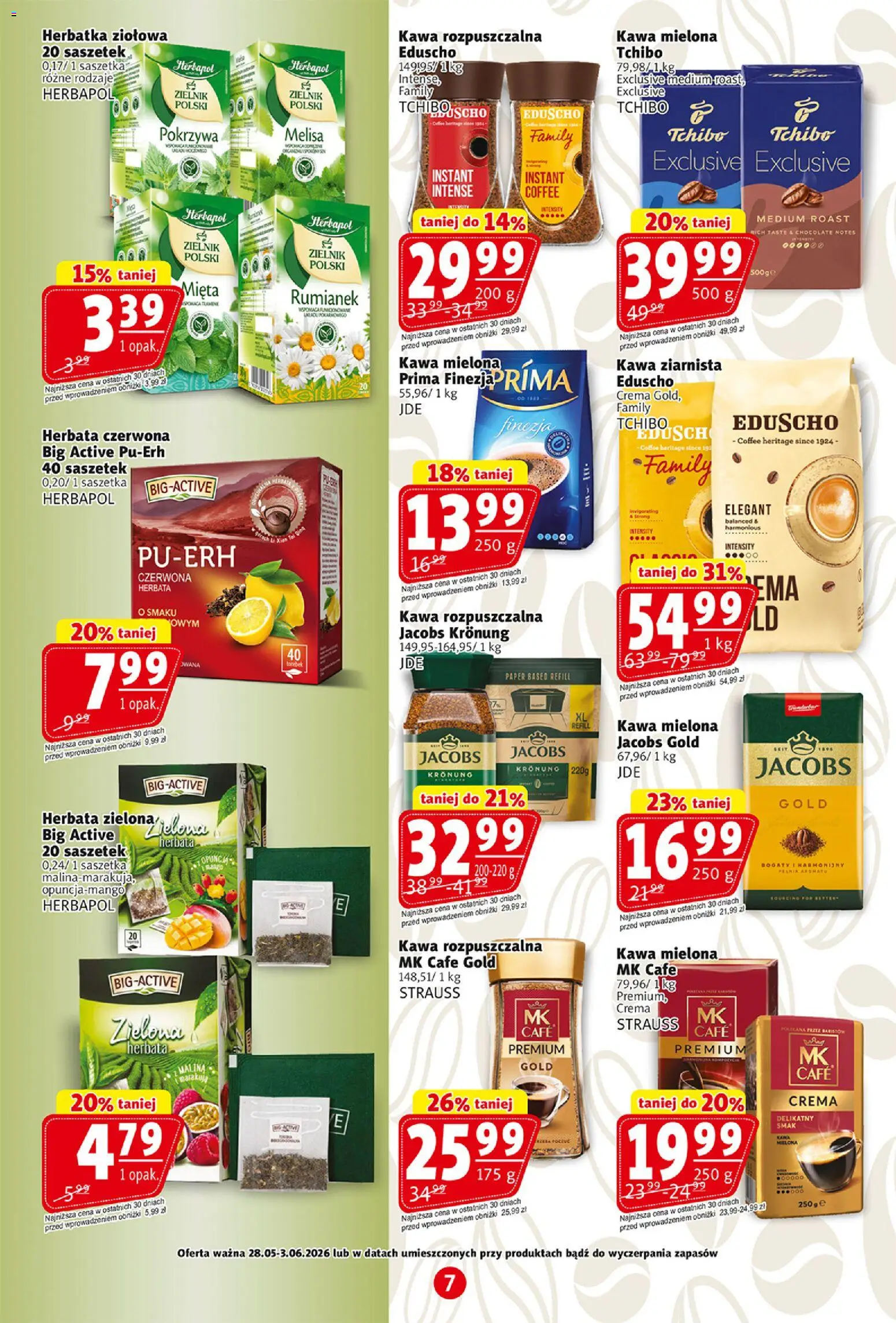 Prim Market gazetka od 28.05.2026 | Strona: 7 | Produkty: Malina, Kawa mielona Prima, Kawa ziarnista, Tchibo