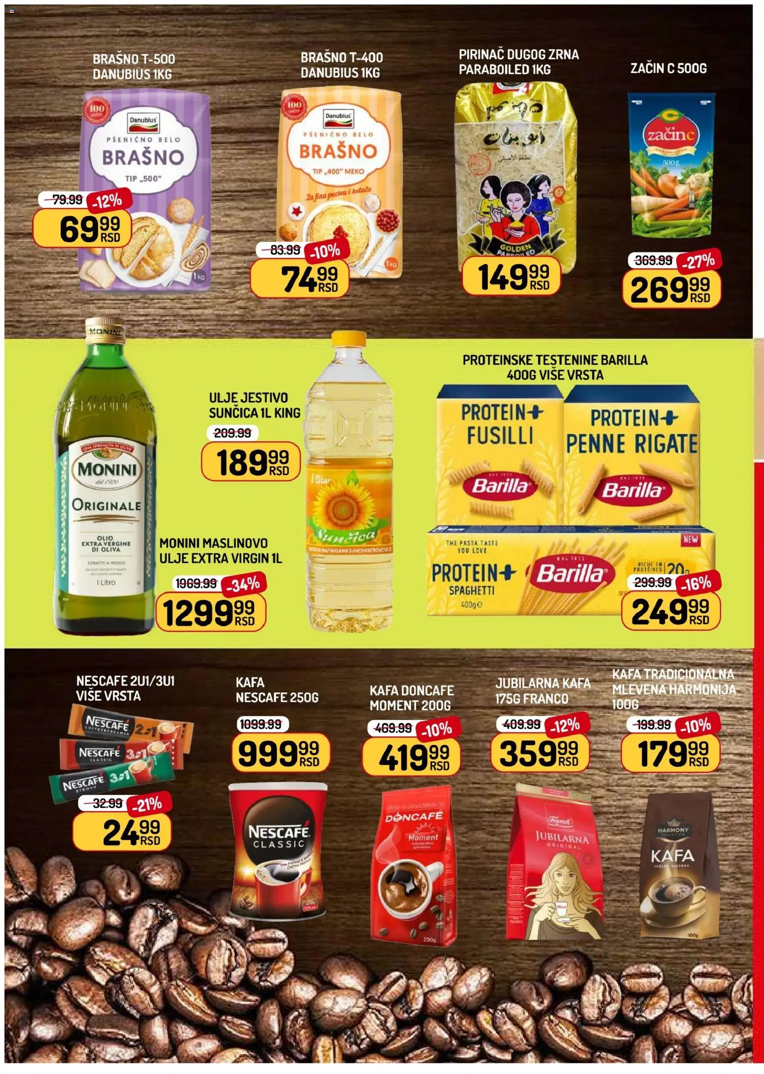 Aman katalog - važi od 10.07.2026 | Strana: 6 | Proizvode: Monini, Maslinovo ulje, Nescafé, Pirinač