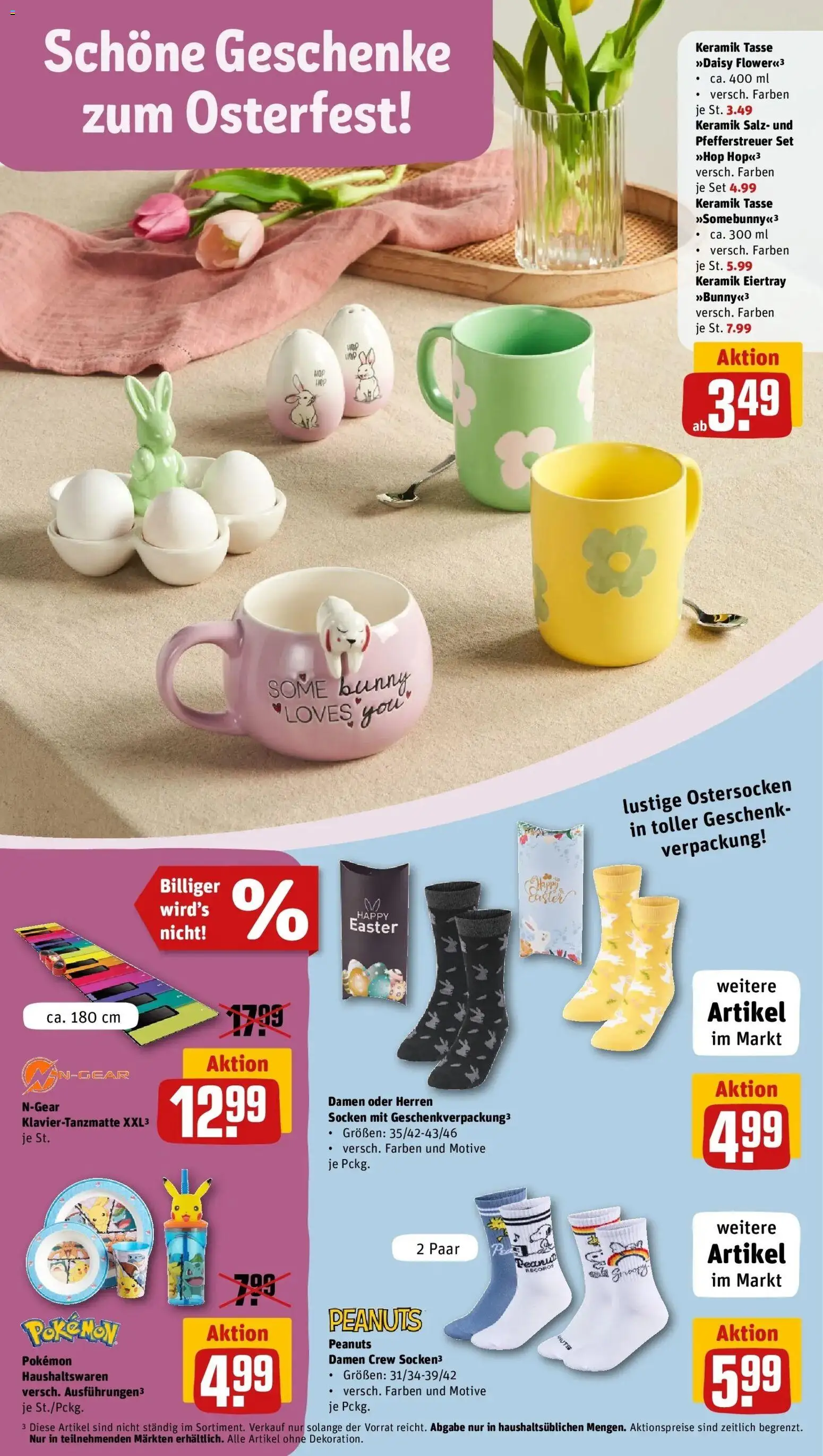 Rewe Prospekt Klein Nordende	 – gültig ab 15.03.2026 | Seite: 28 | Produkte: Salz, Socken