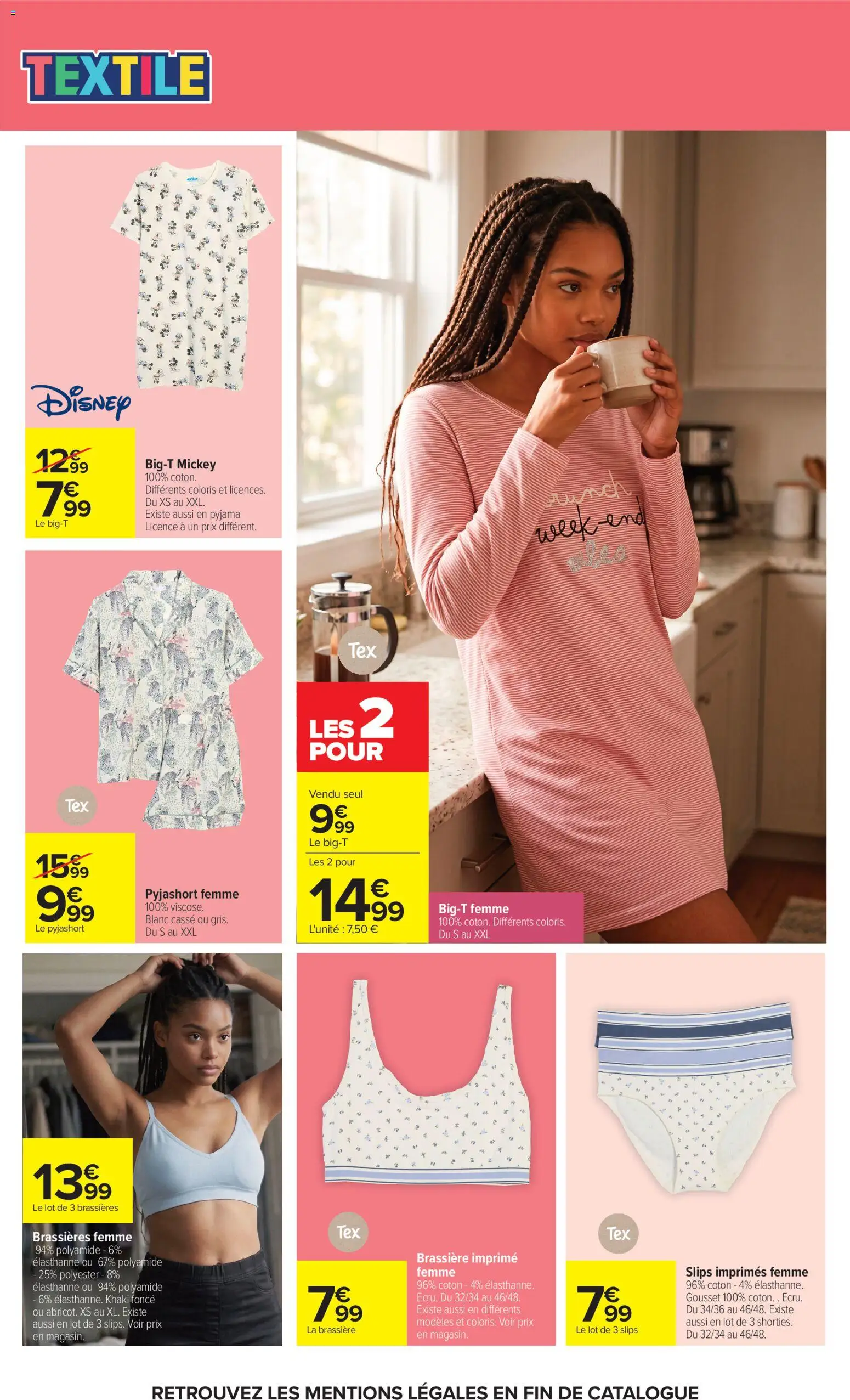 {H1} | Page: 55 | Produits: Coton, T-shirt, Slips, Pyjama