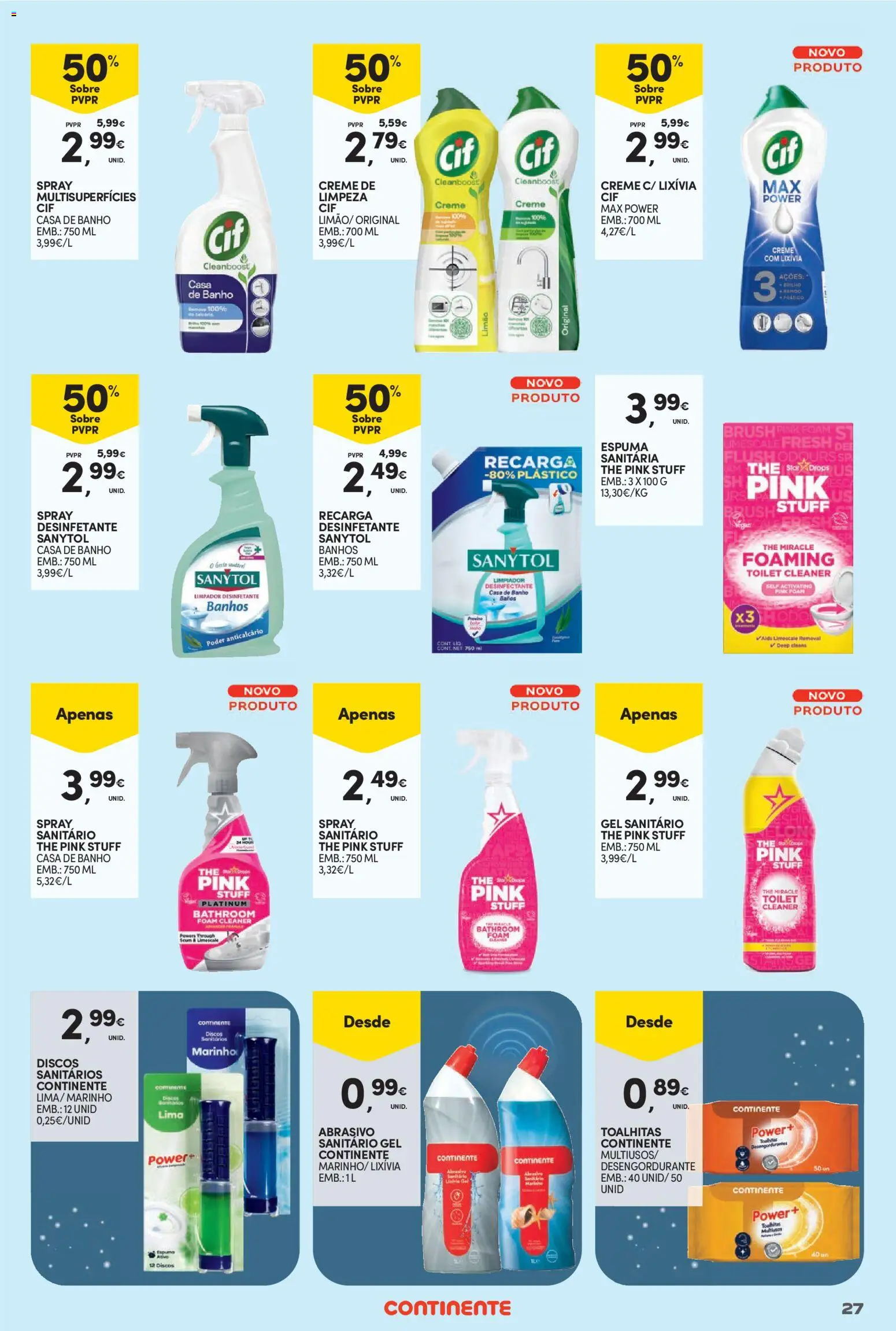 Continente Limpeza do Lar: Preços sempre baixos │ válido de 12.05.2026 | Página: 27
