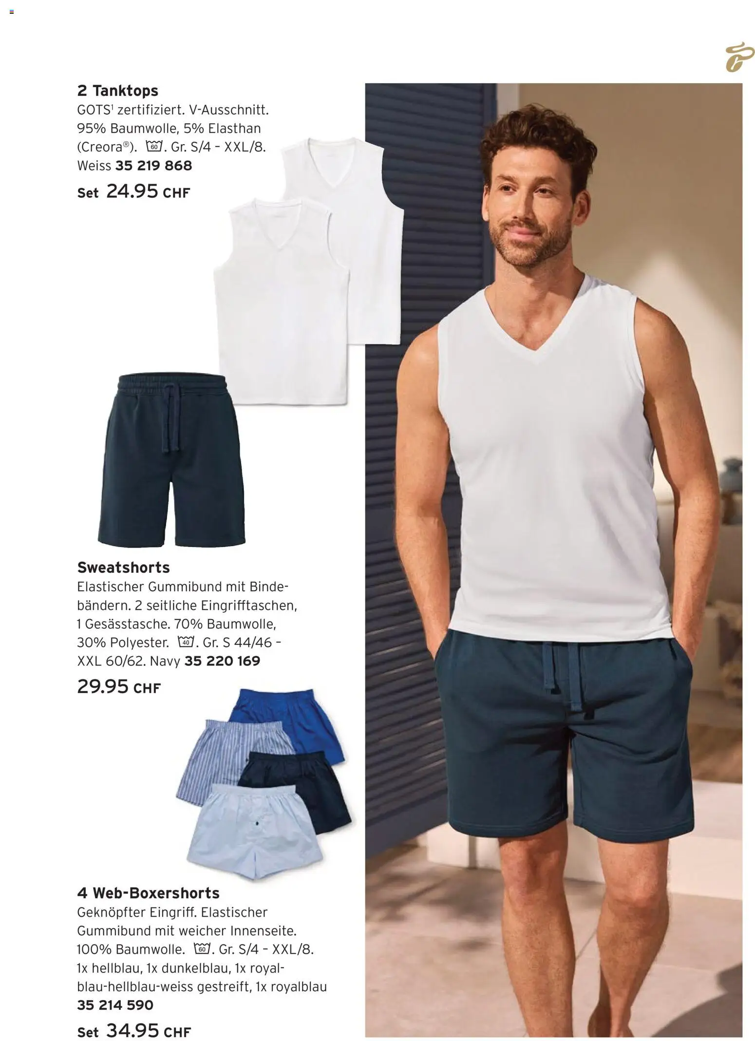 Tchibo aktionen Inspiriert vom Meer – gültig ab 28.07.2026 | Seite: 25 | Produkte: Sweatshorts, Tanktops