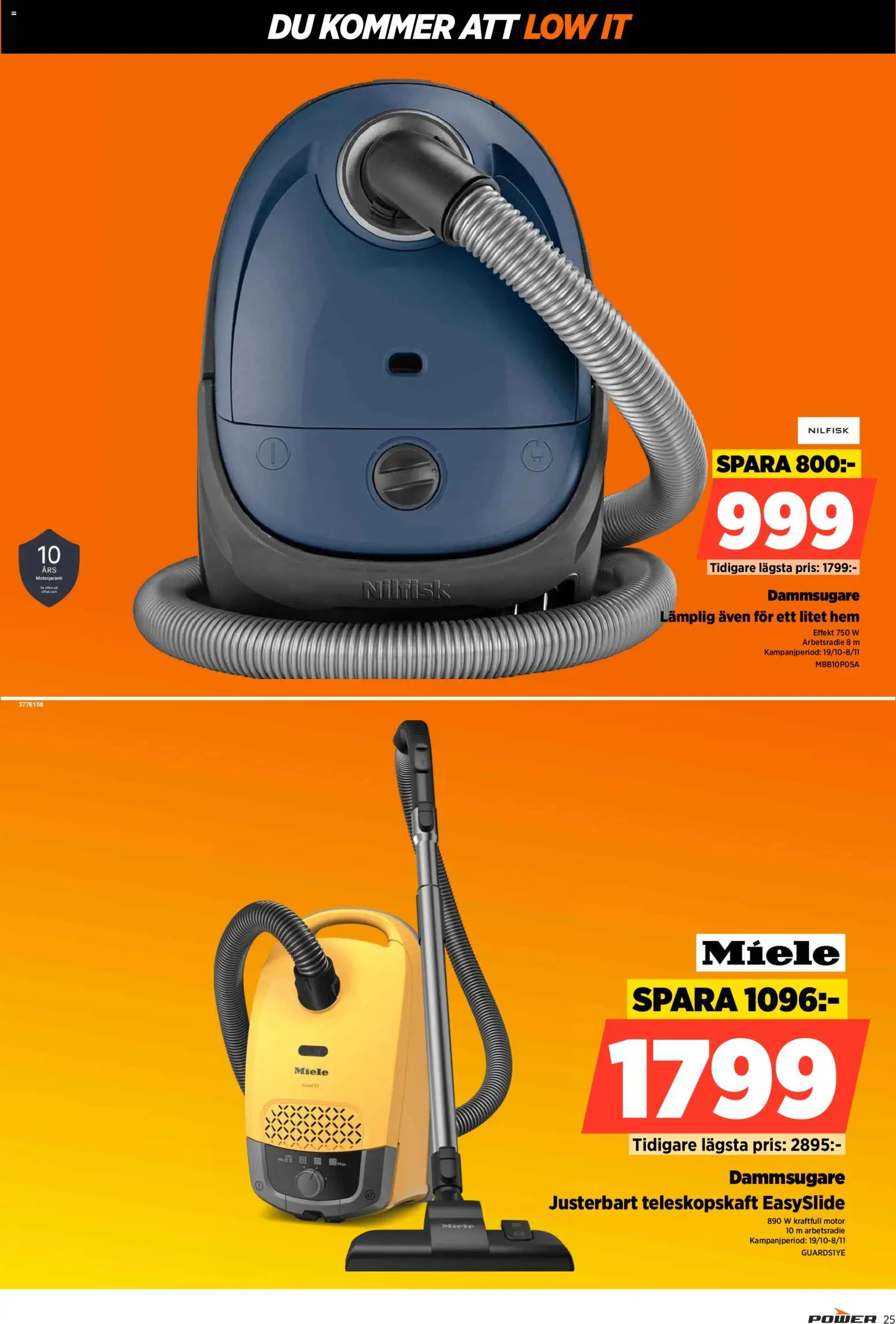 Power reklamblad aktuell från 26/10/2026 | Sida: 25 | Produkter: Dammsugare