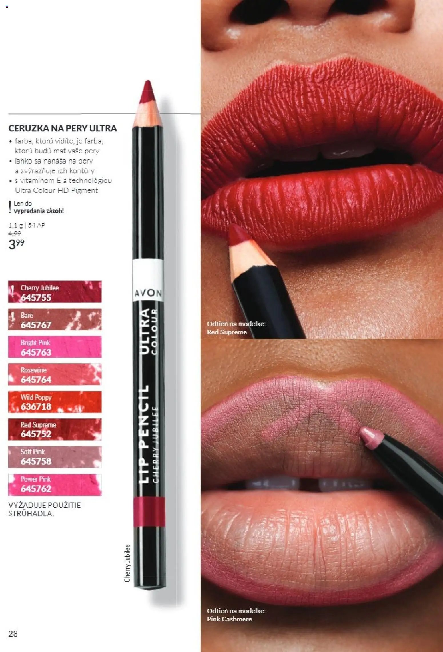 Nové Avon akcie – leták je platný od 01.10.2026 | Strana: 28 | Produkty: Ceruzka
